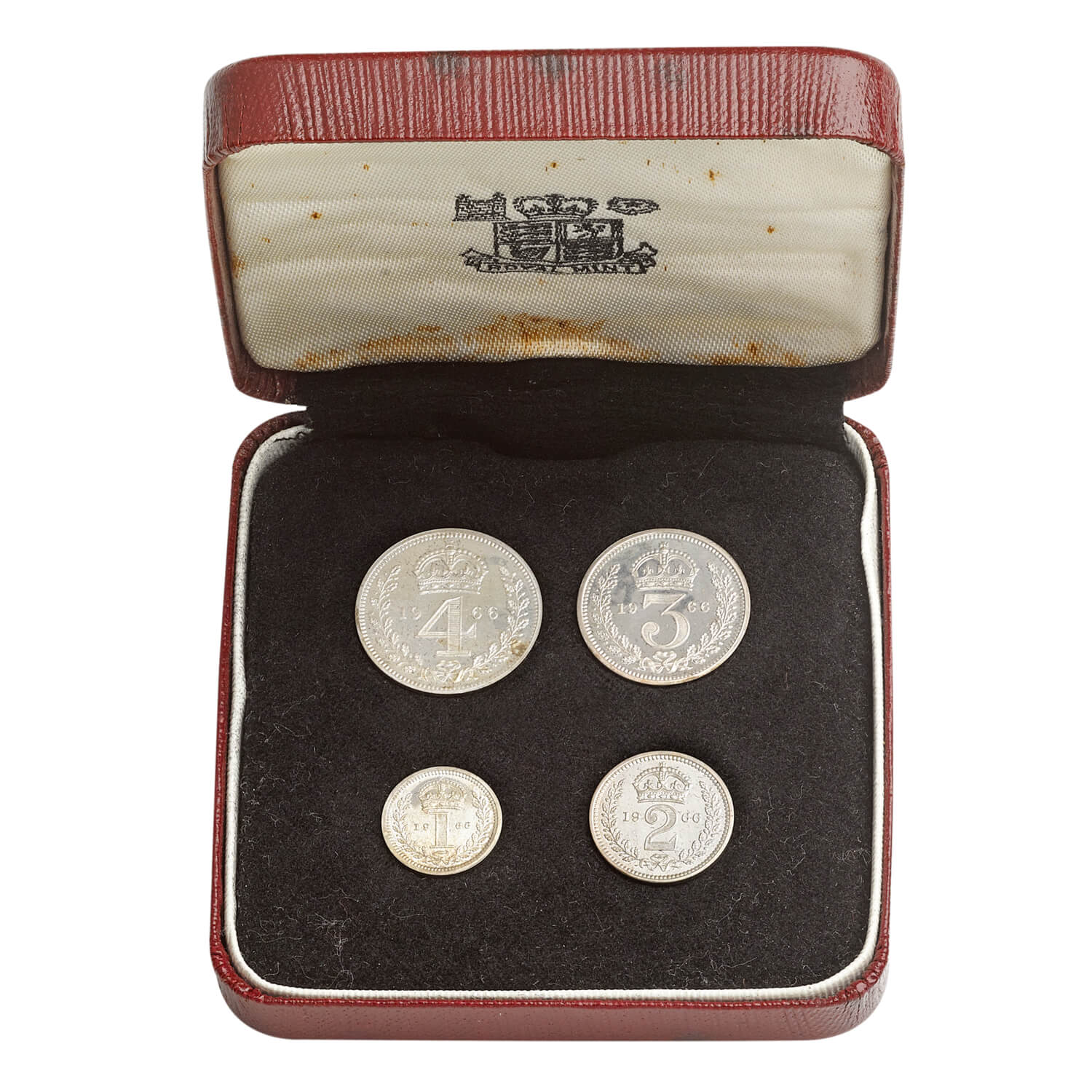 Queen Elizabeth II Silver Maundy Set, 1966
