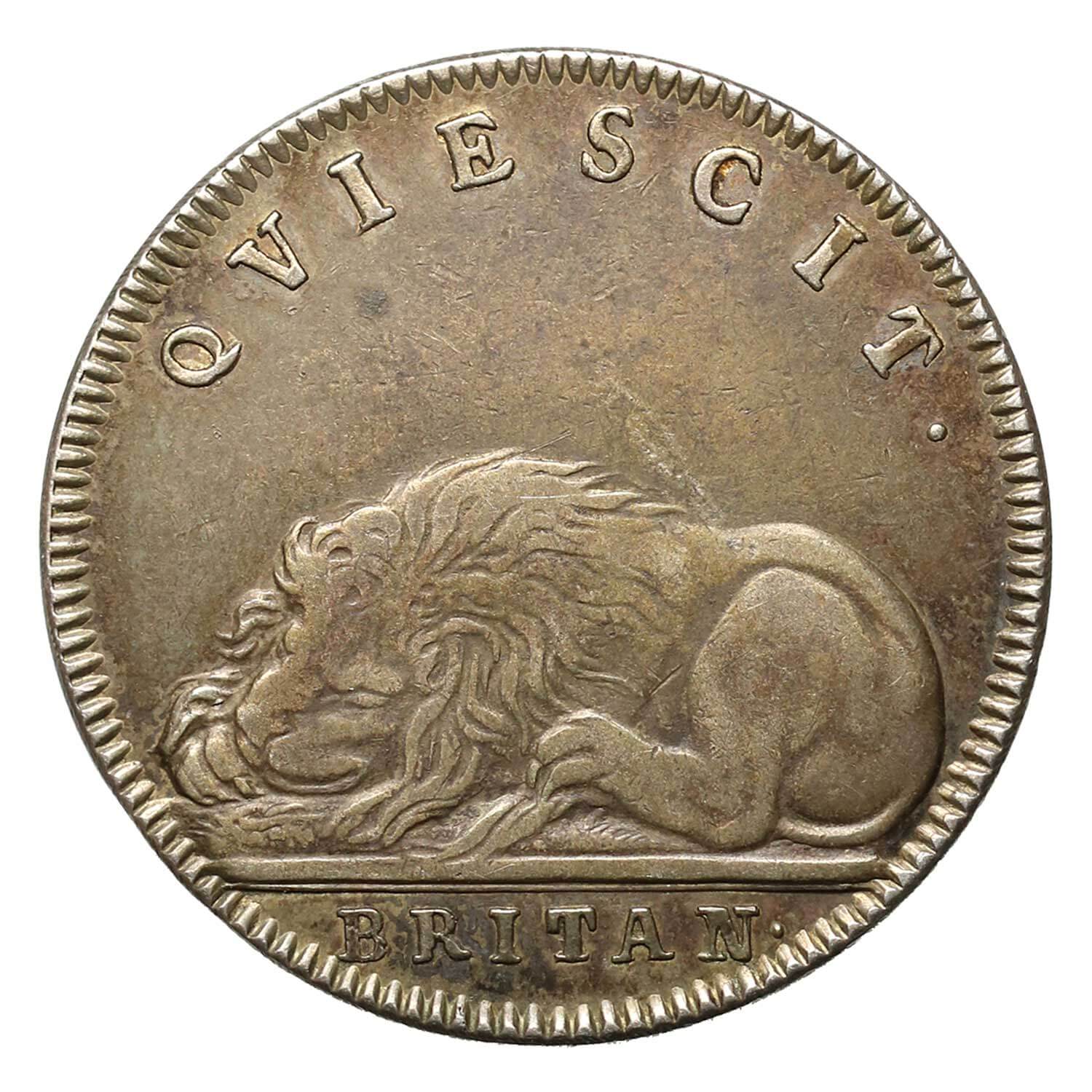 1667 Charles II, State of Britain, Silver Medal by P. Roettier 