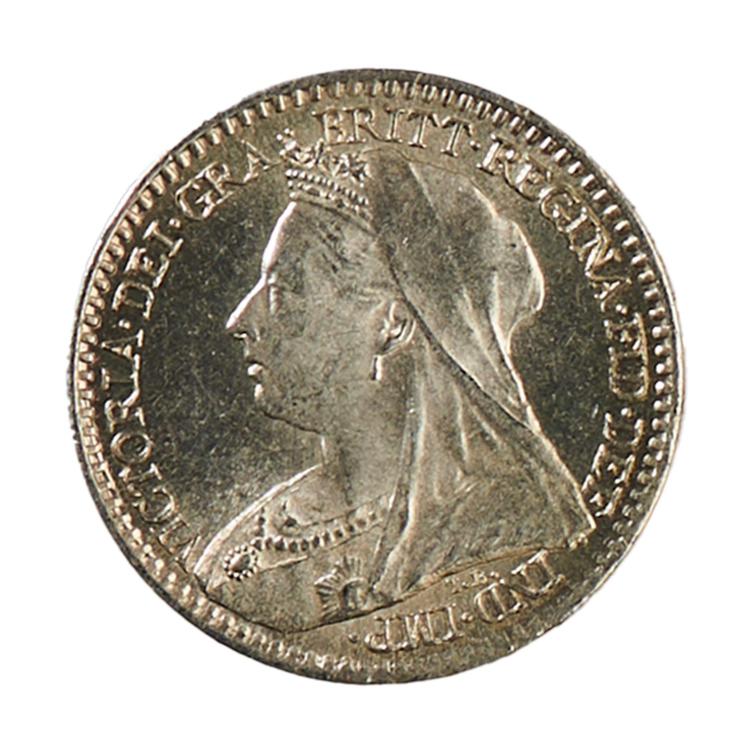 Victoria 'Veiled Head' Maundy Penny