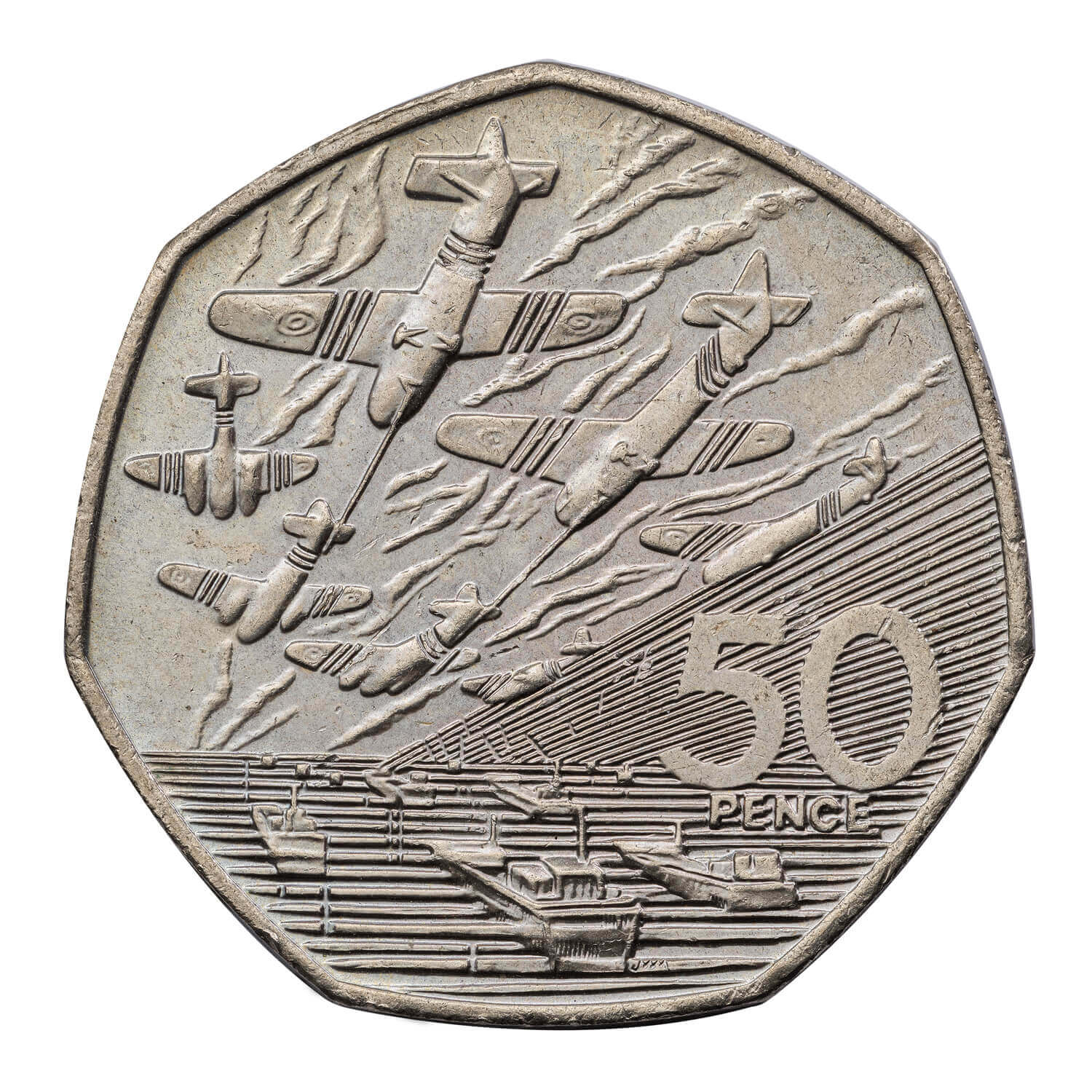 1994 Elizabeth II 'The 50th Anniversary of the D-Day Landings' 50p Coin