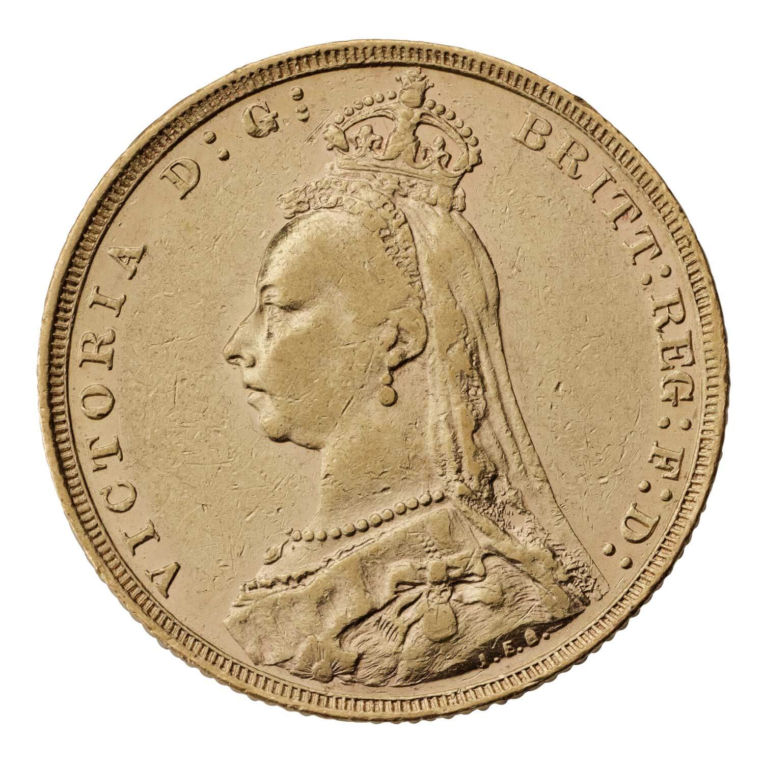 1892 Victoria 'Jubilee Head' Sovereign - Melbourne Mint Mark