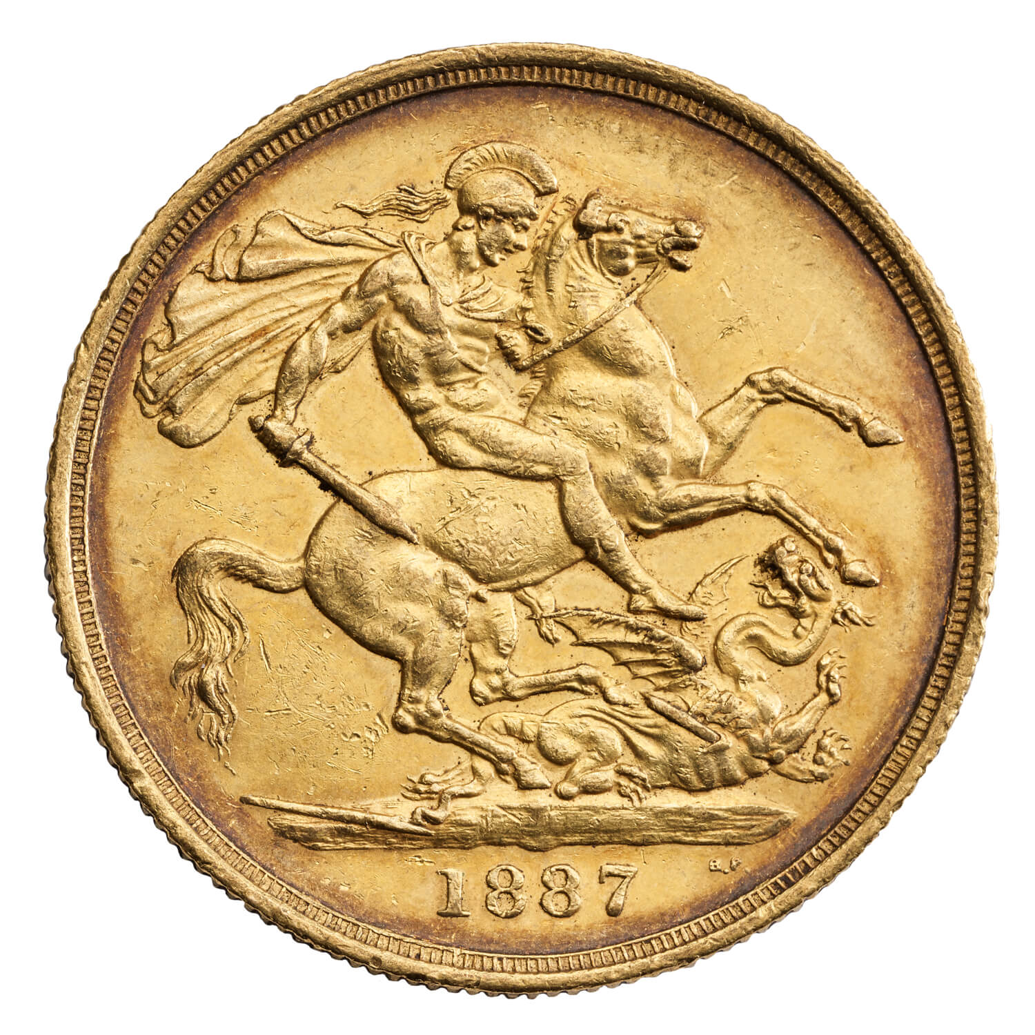 1887 Victoria Gold Two Pounds (Double) Sovereign