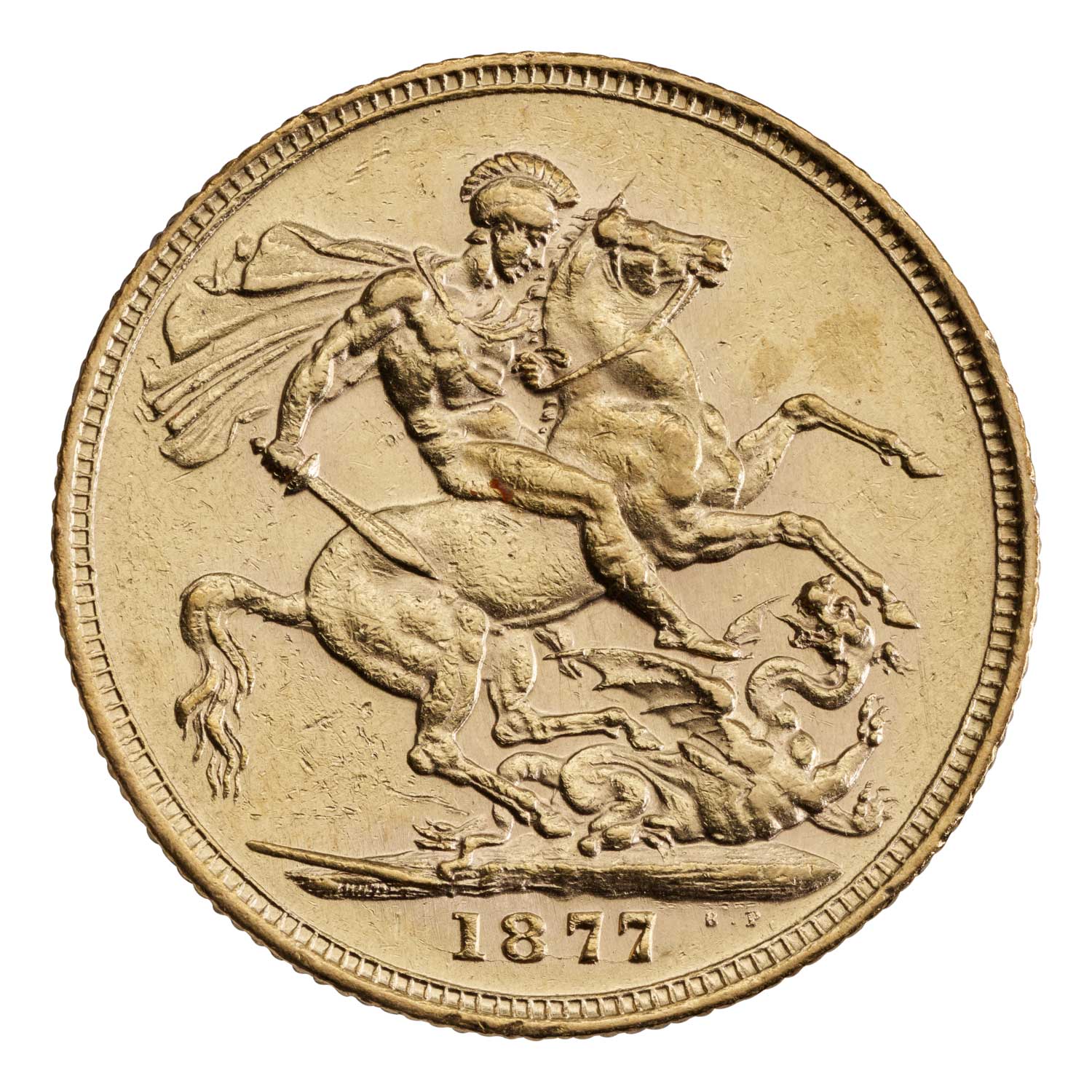 1877 Victoria Young Head Sovereign