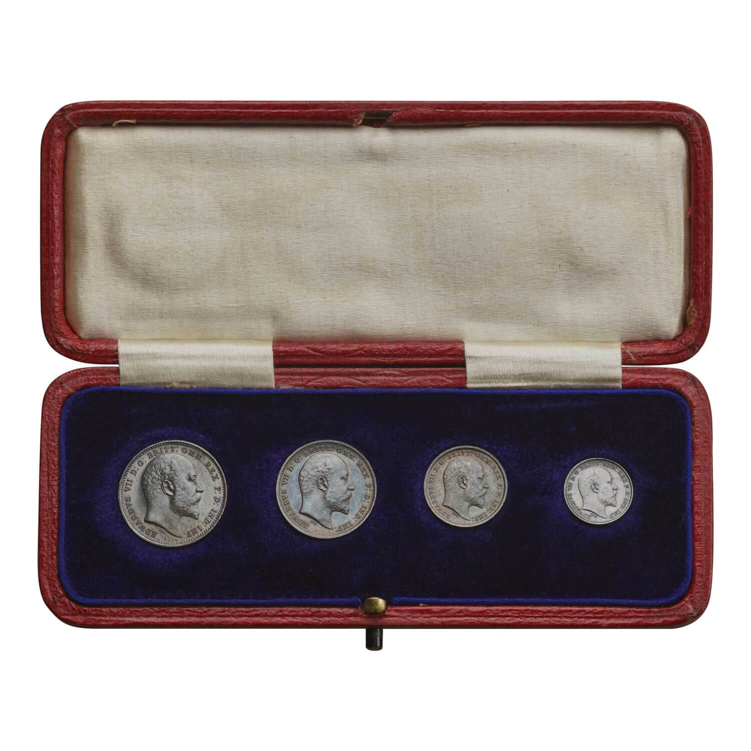 1907 Edward VII Maundy Set in Dated Case