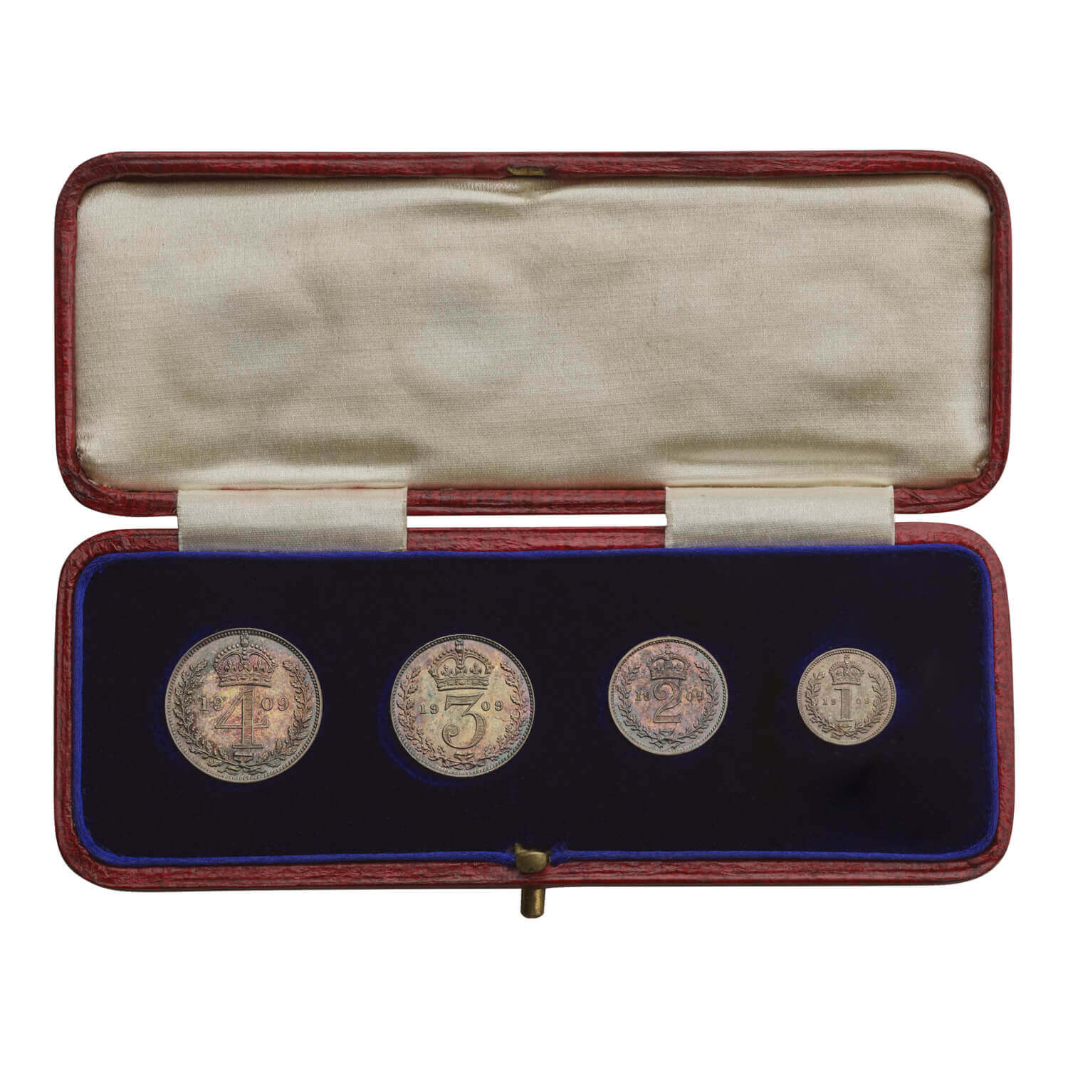 1909 Edward VII Maundy Set in Dated Case
