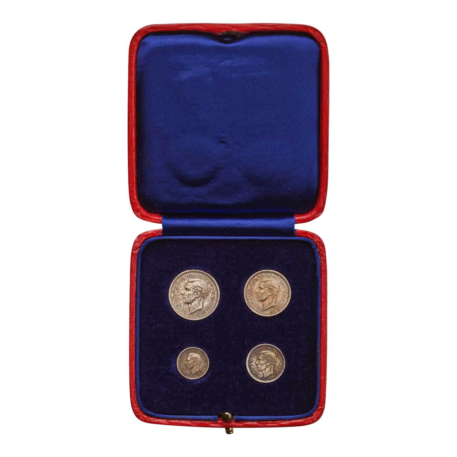 1940 George VI Maundy Set In Original Case