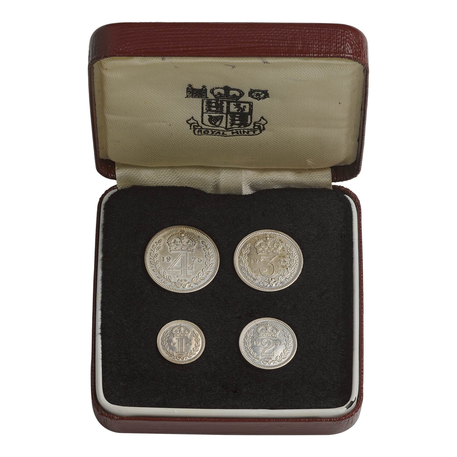 Queen Elizabeth II Silver Maundy Set, 1975