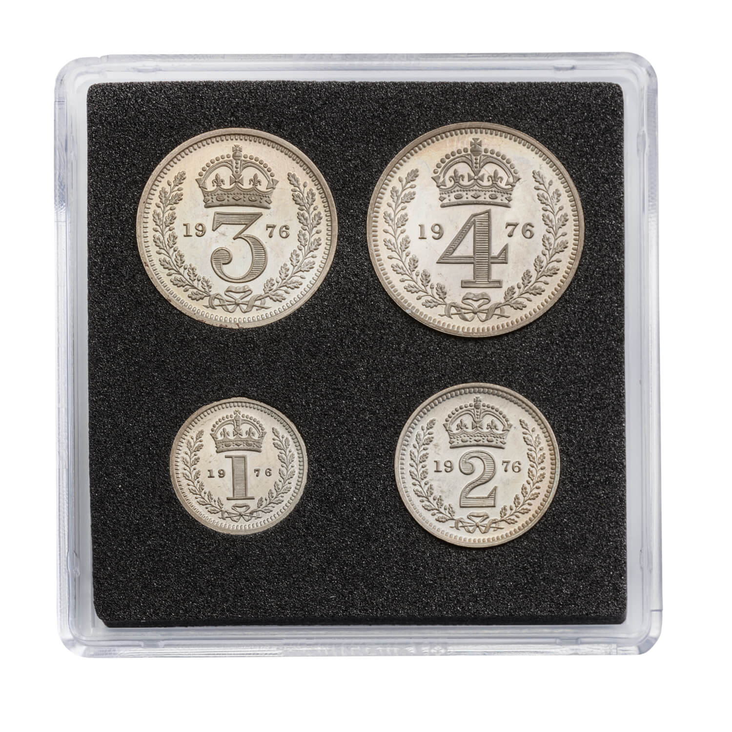Queen Elizabeth II Silver Maundy Set, 1976