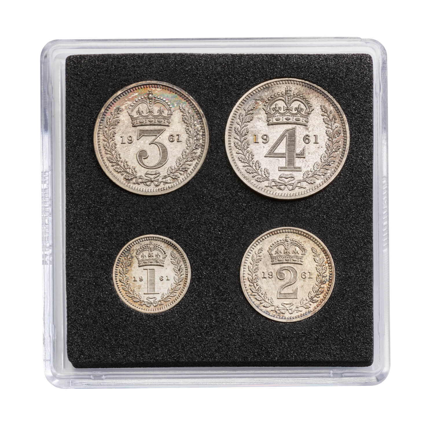 1961 Queen Elizabeth II Silver Maundy Set