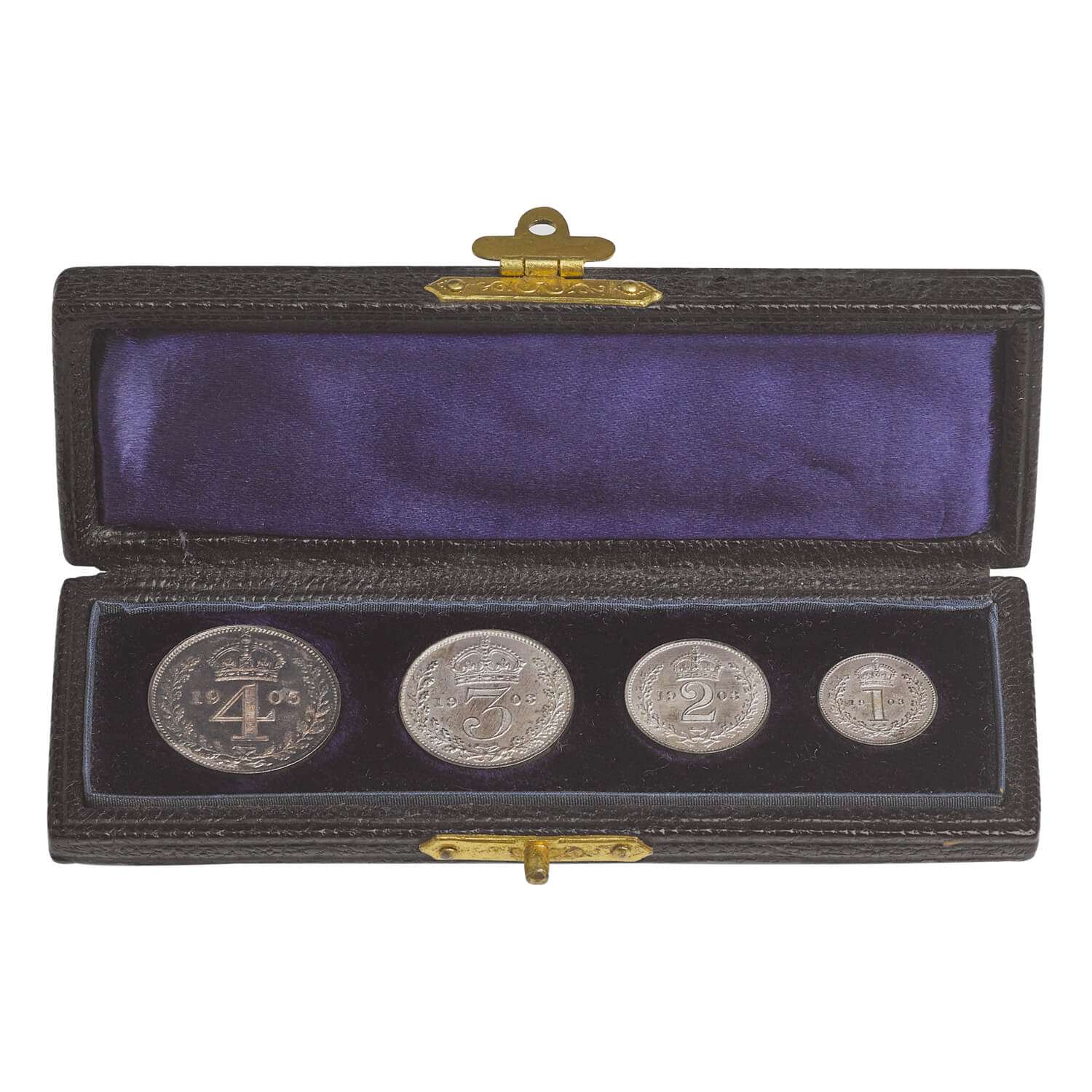 1903 Edward VII Maundy Set - In Original Case of Issue