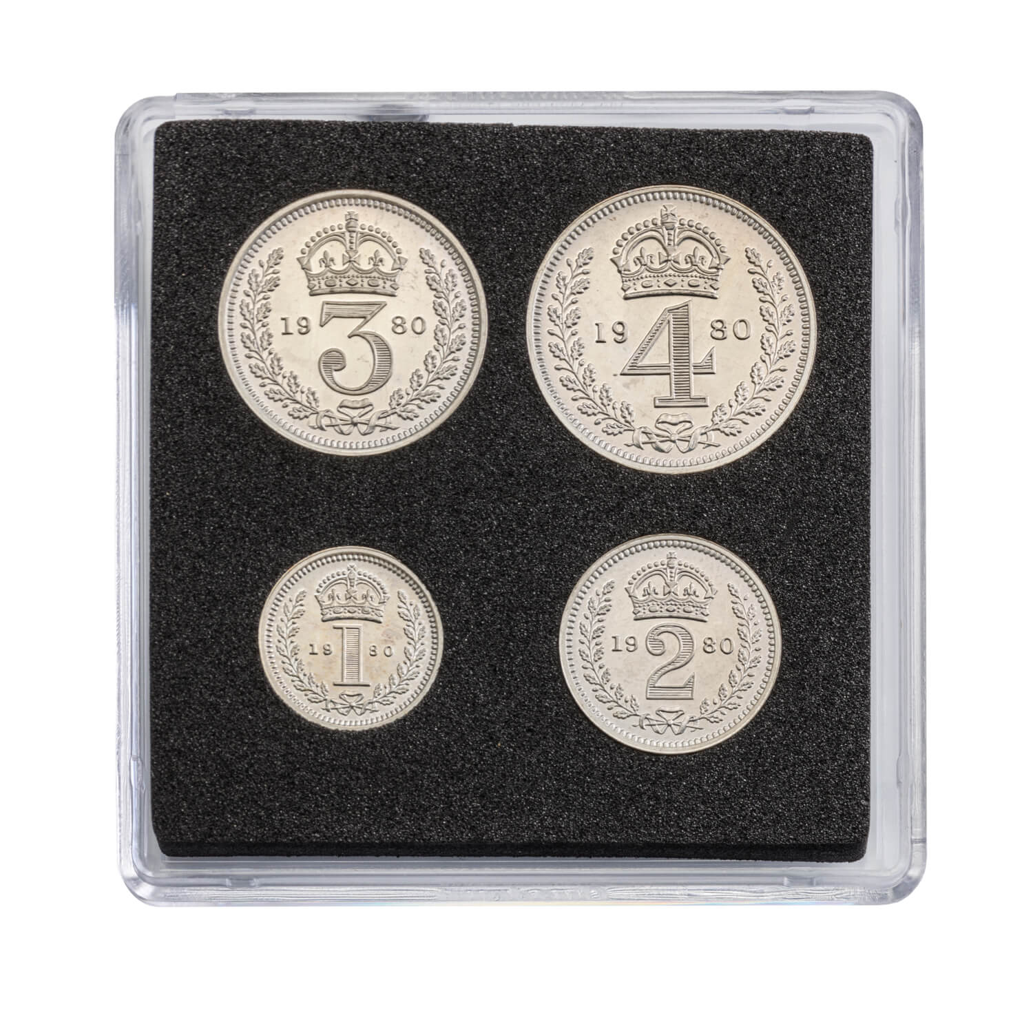 Queen Elizabeth II Silver Maundy Set, 1980