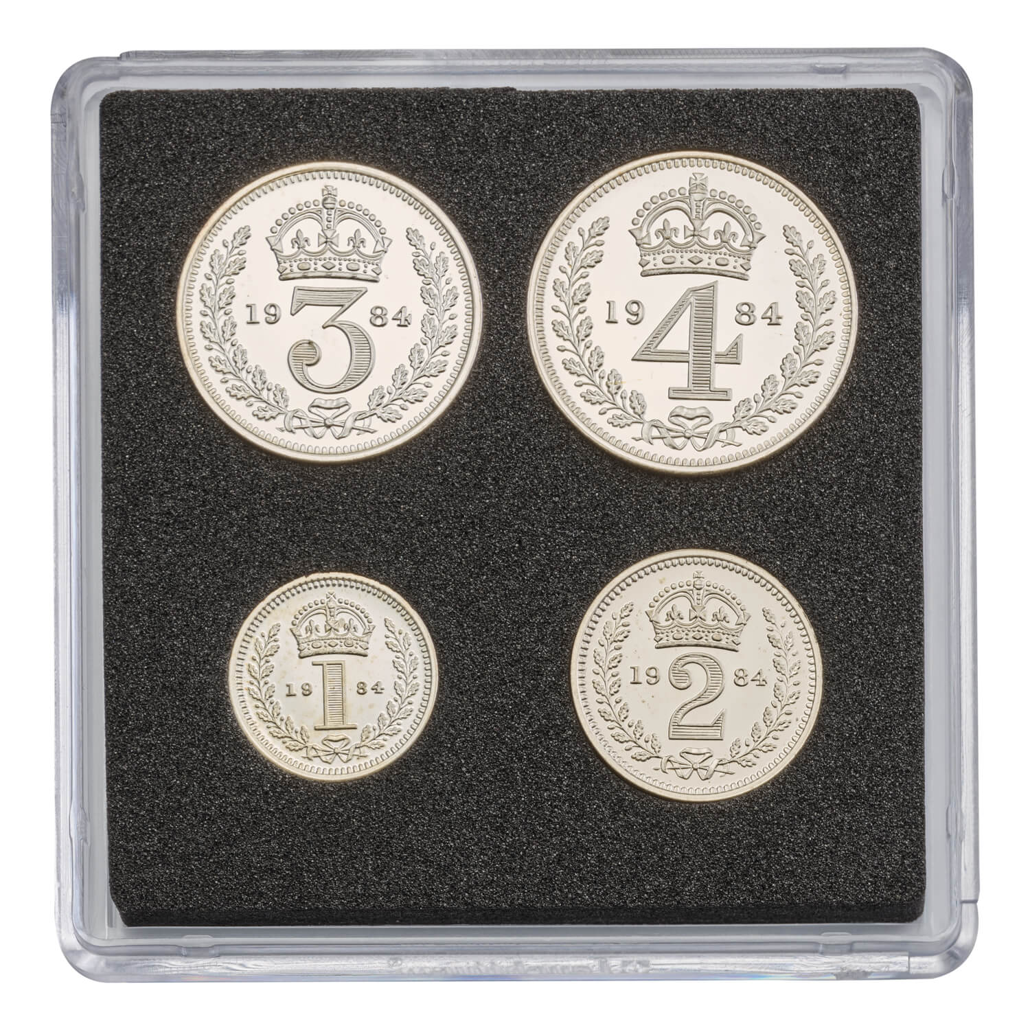 Queen Elizabeth II Silver Maundy Set, 1984