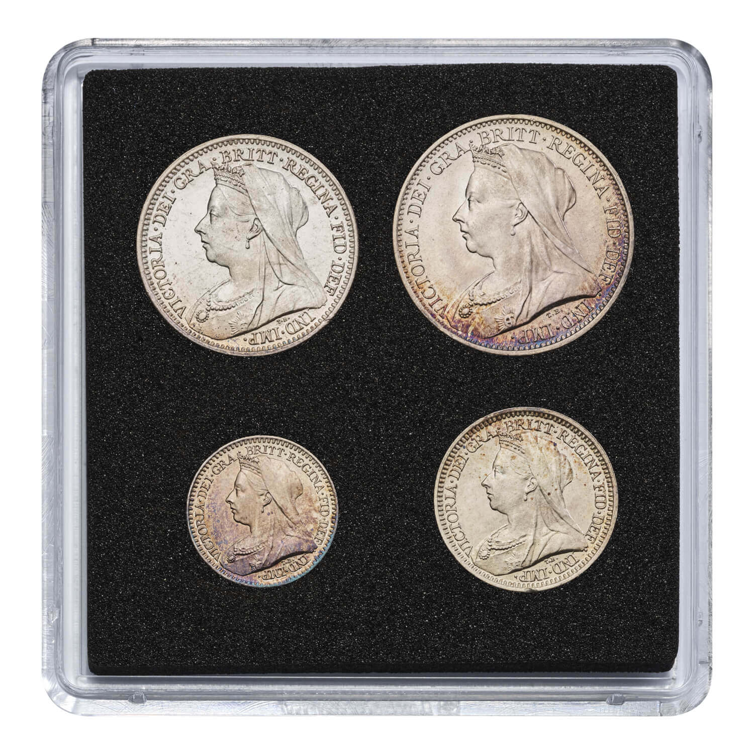 1900 Victoria Maundy Set - Veiled Head