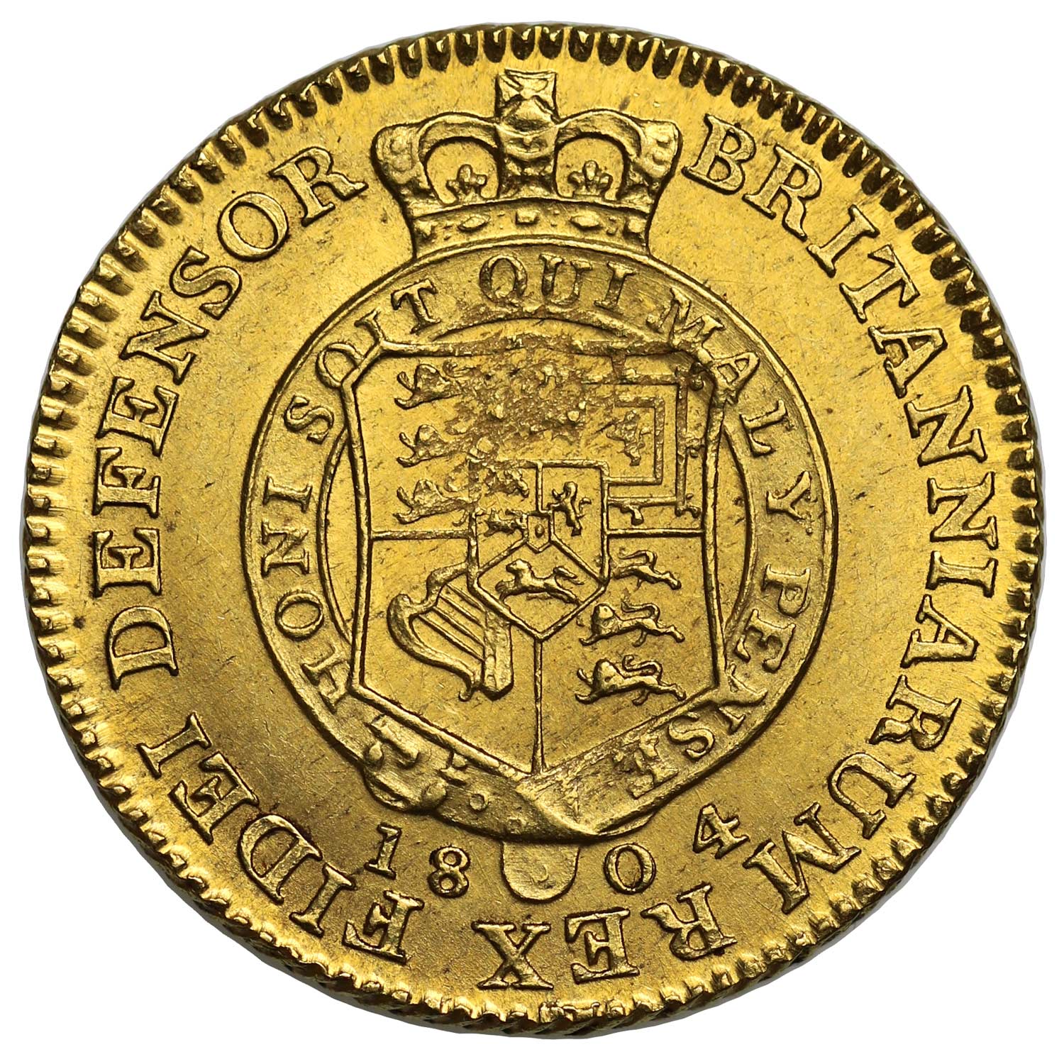 1804 George III Gold Half Guinea 