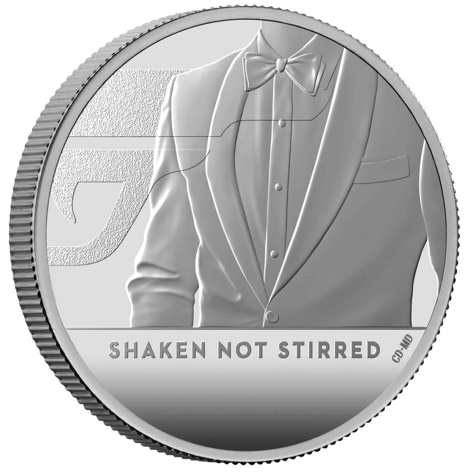 Shaken Not Stirred  007 2020 UK Half-Ounce Silver Proof Coin