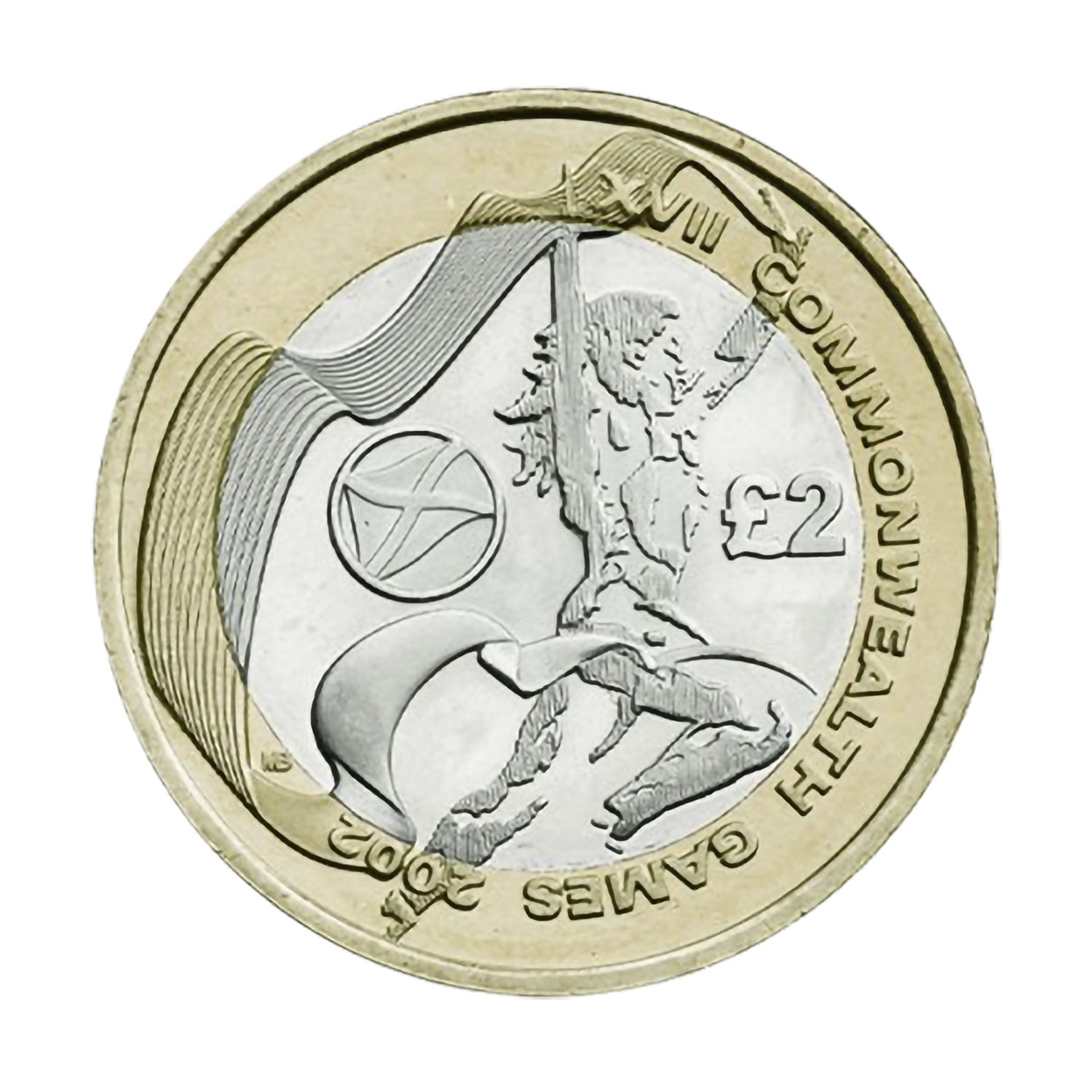 2002 - The XVII Commonwealth Games in Manchester - Scotland £2 Coin