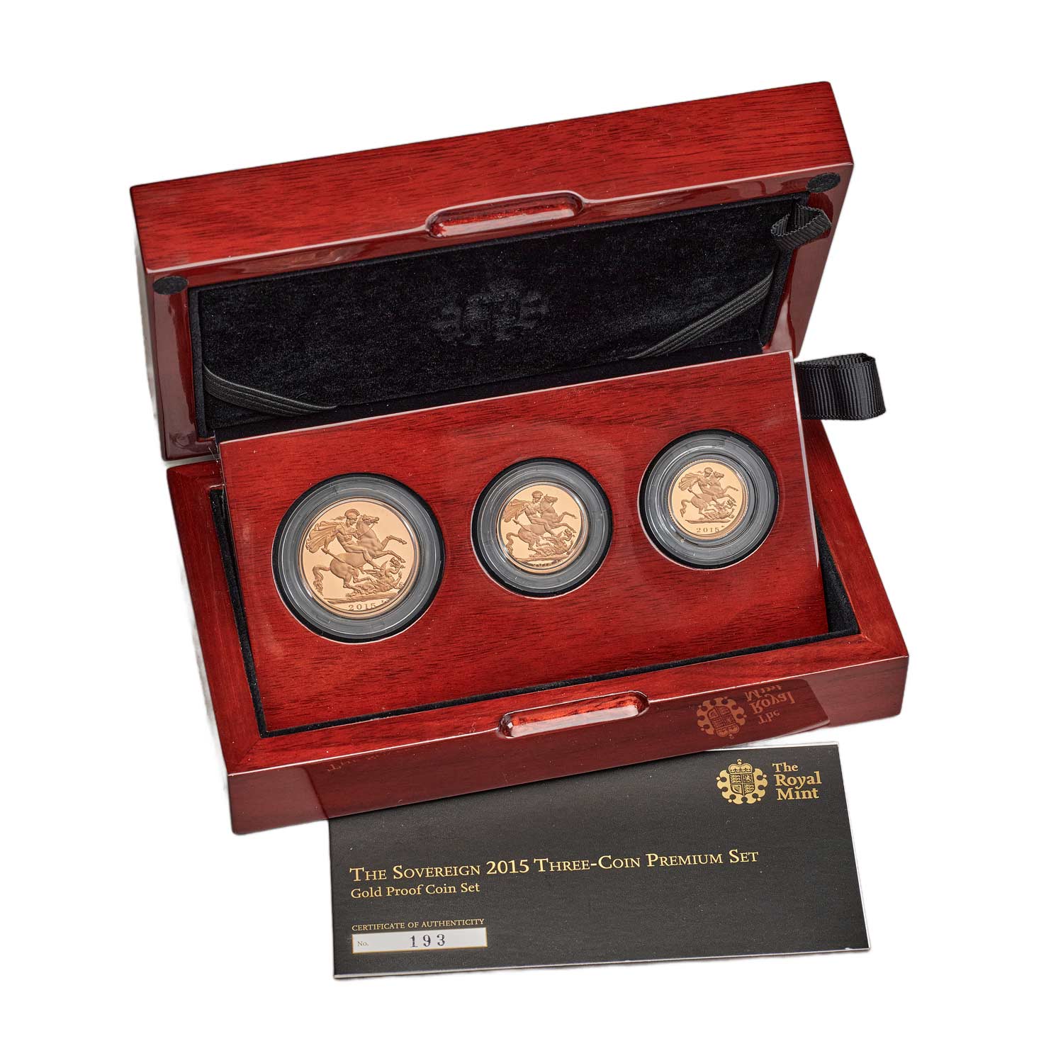 2015 Elizabeth II Premium 3-Coin Proof Sovereign Set