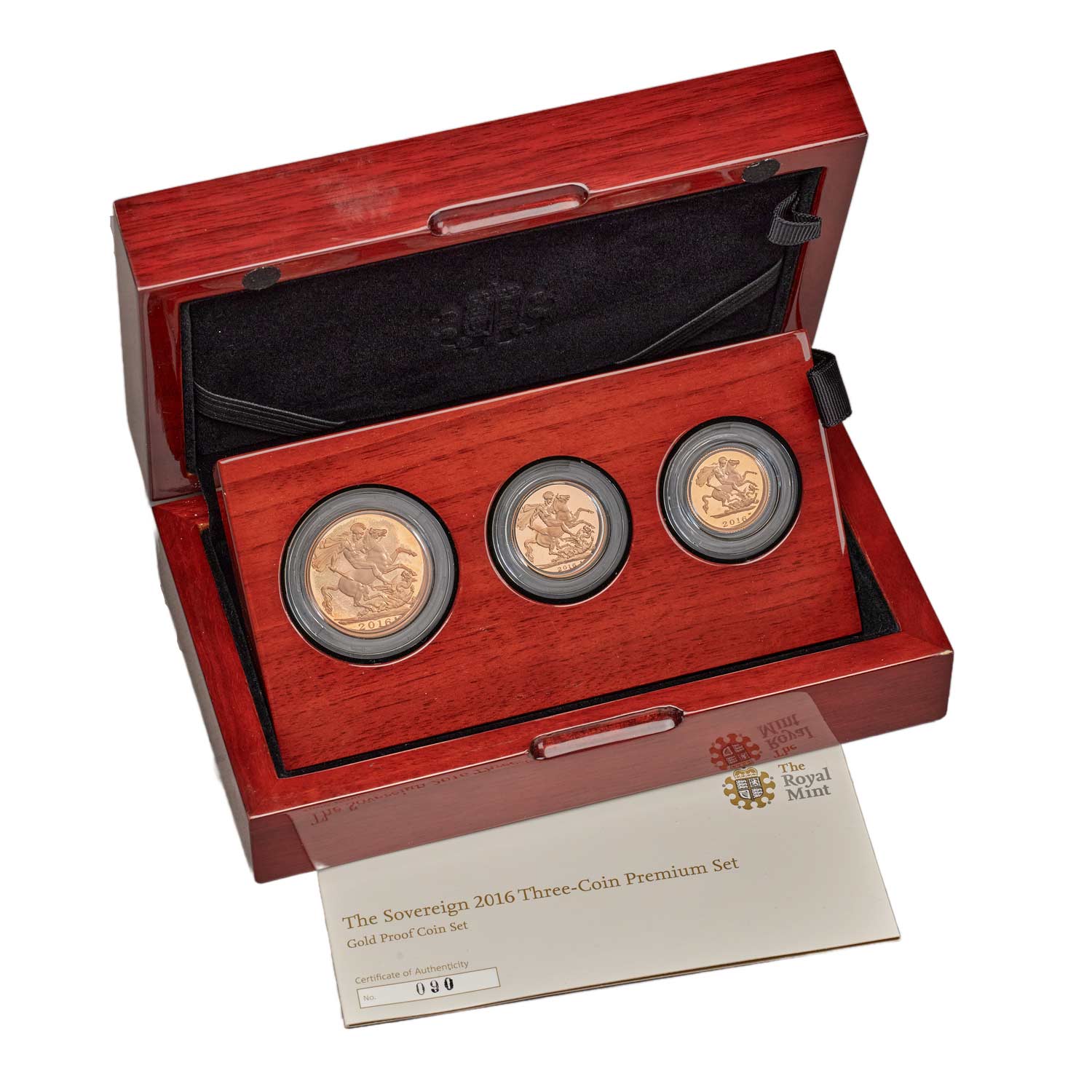 2016 Elizabeth II 3-Coin Sovereign Premium Proof Set