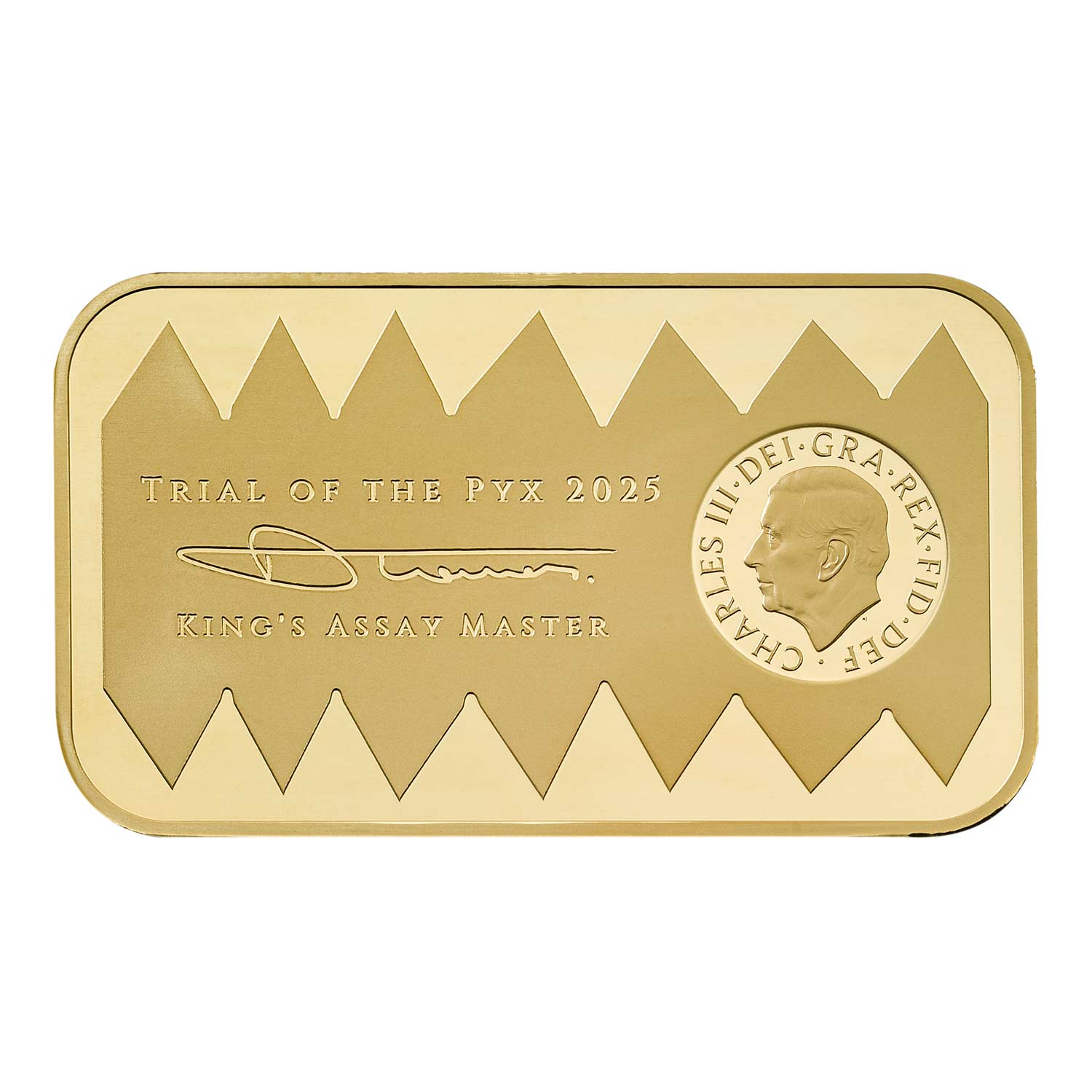 2025 Trial of the Pyx 1oz Gold Bar