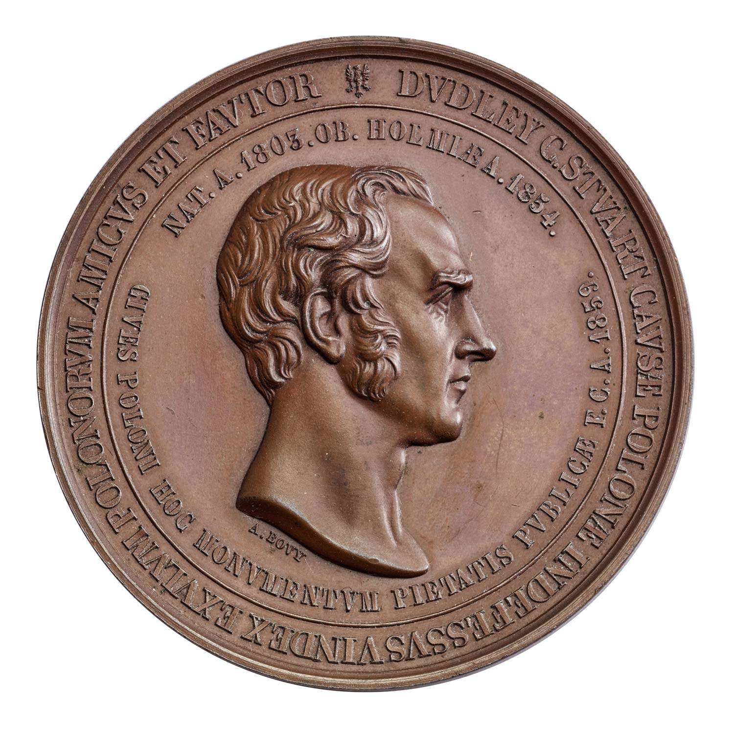 1859 Lord Dudley Stuart Bronze Medal