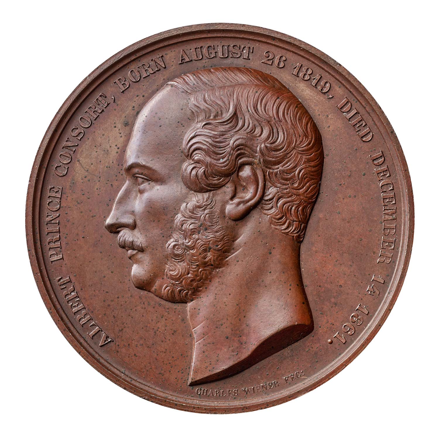 1861, Prince Albert, Founder of the International Exhibitions, Large Bronze Medal