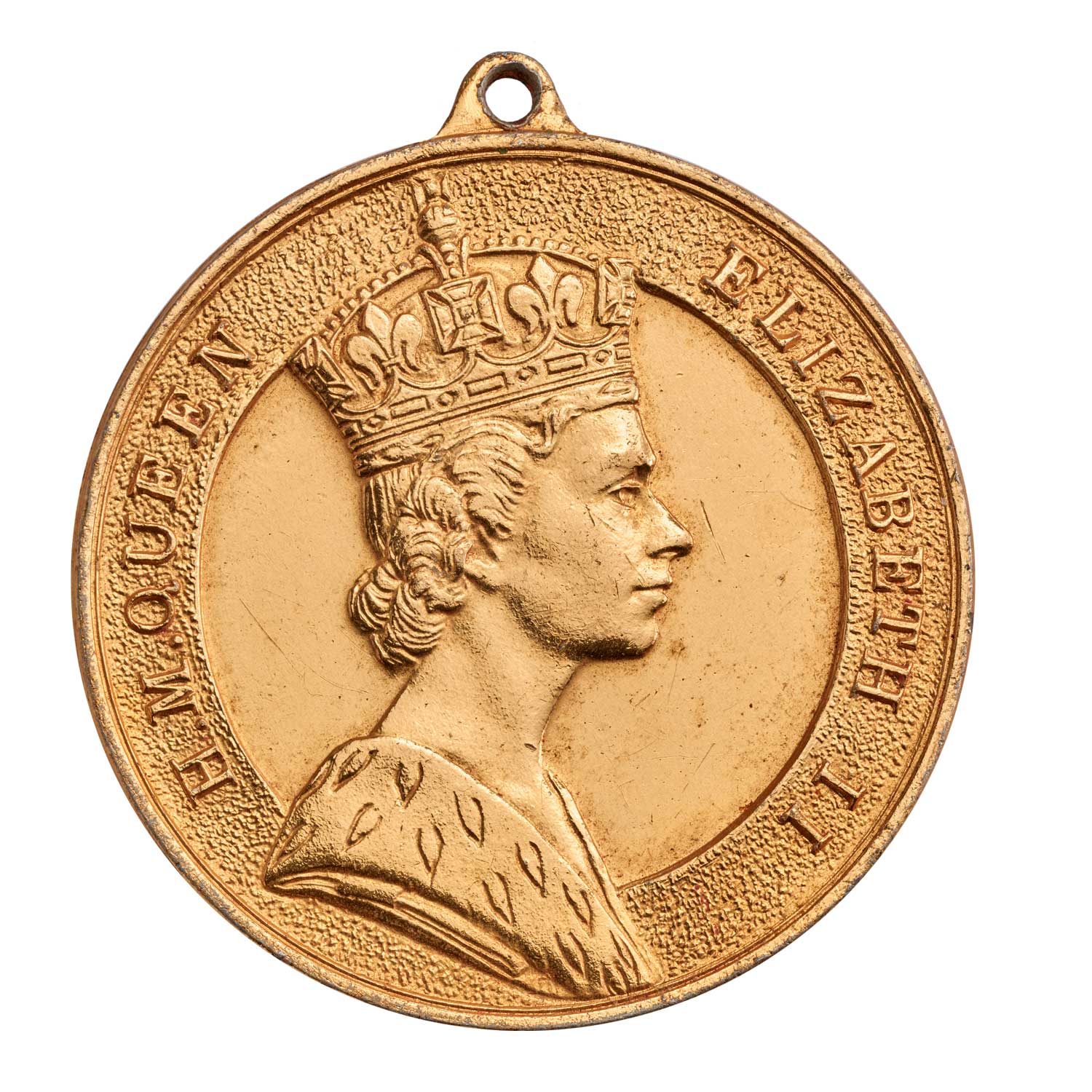 1954 Elizabeth II 'Royal Visit to Malta' Bronze Gilt Medal