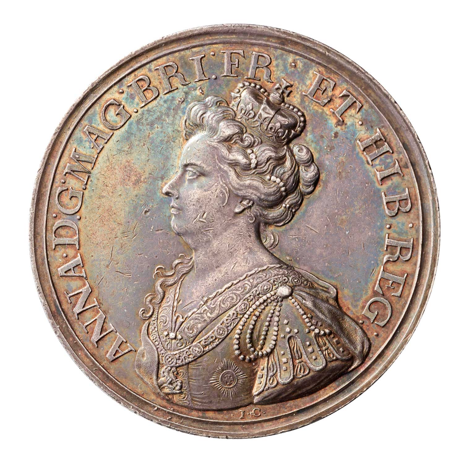 1707 Queen Anne 'Union with Scotland' Silver Medal