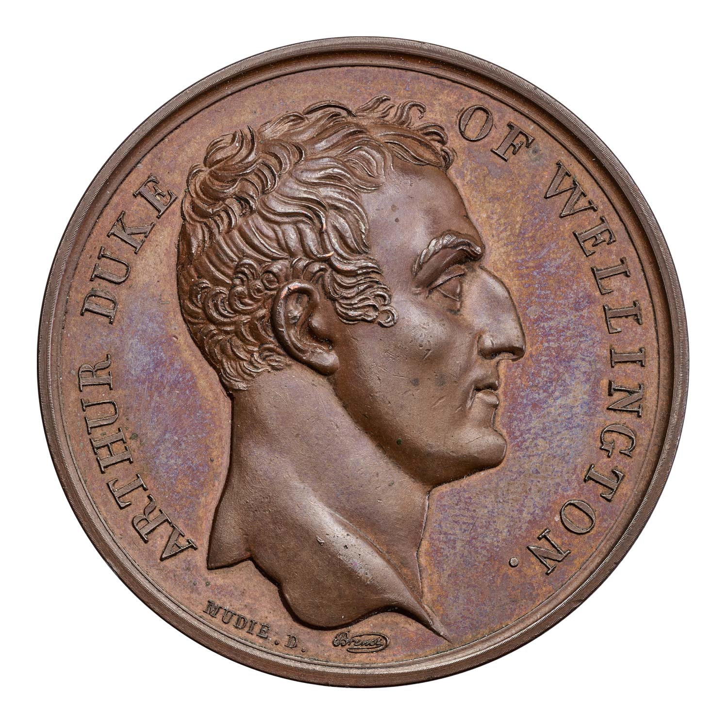 1809 Duke of Wellington, Passage of the Duoro, Bronze Medal