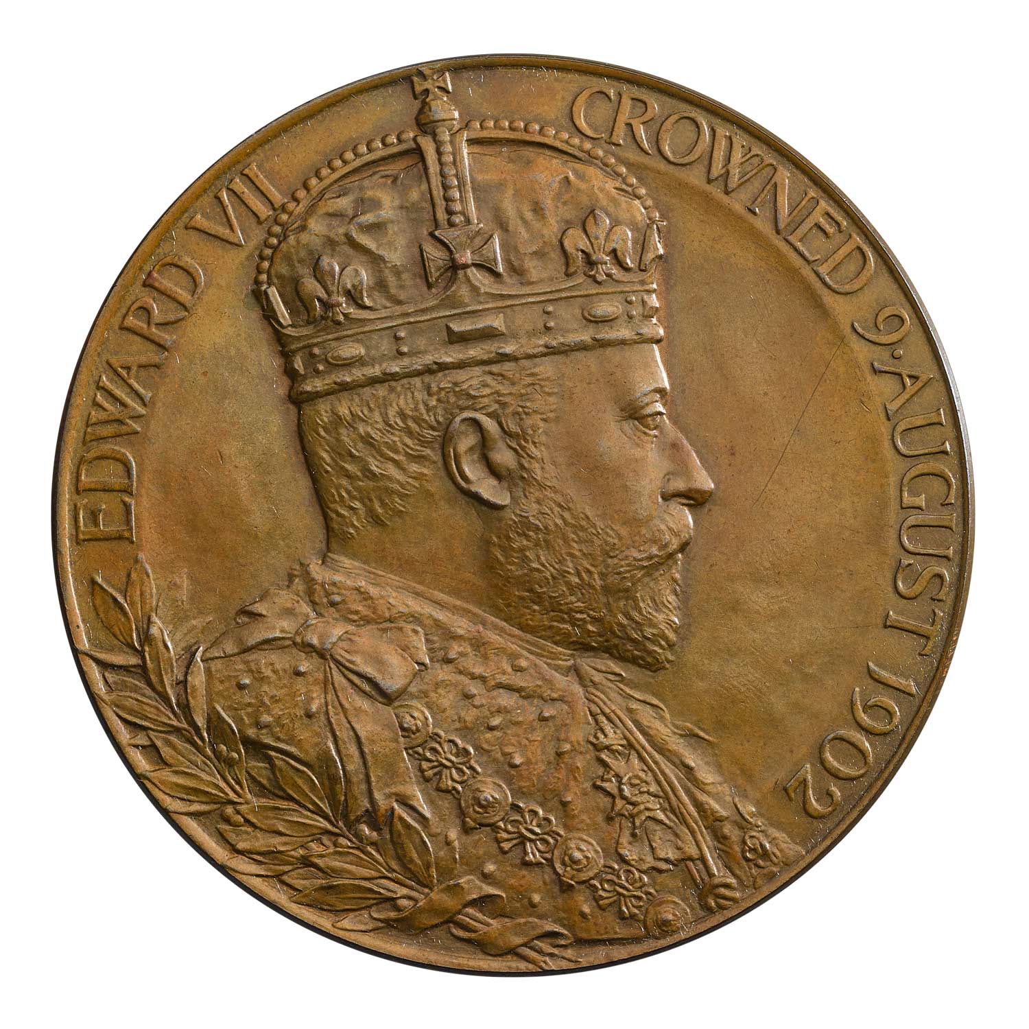 1902 Edward VII Coronation Bronze Medal (Large)