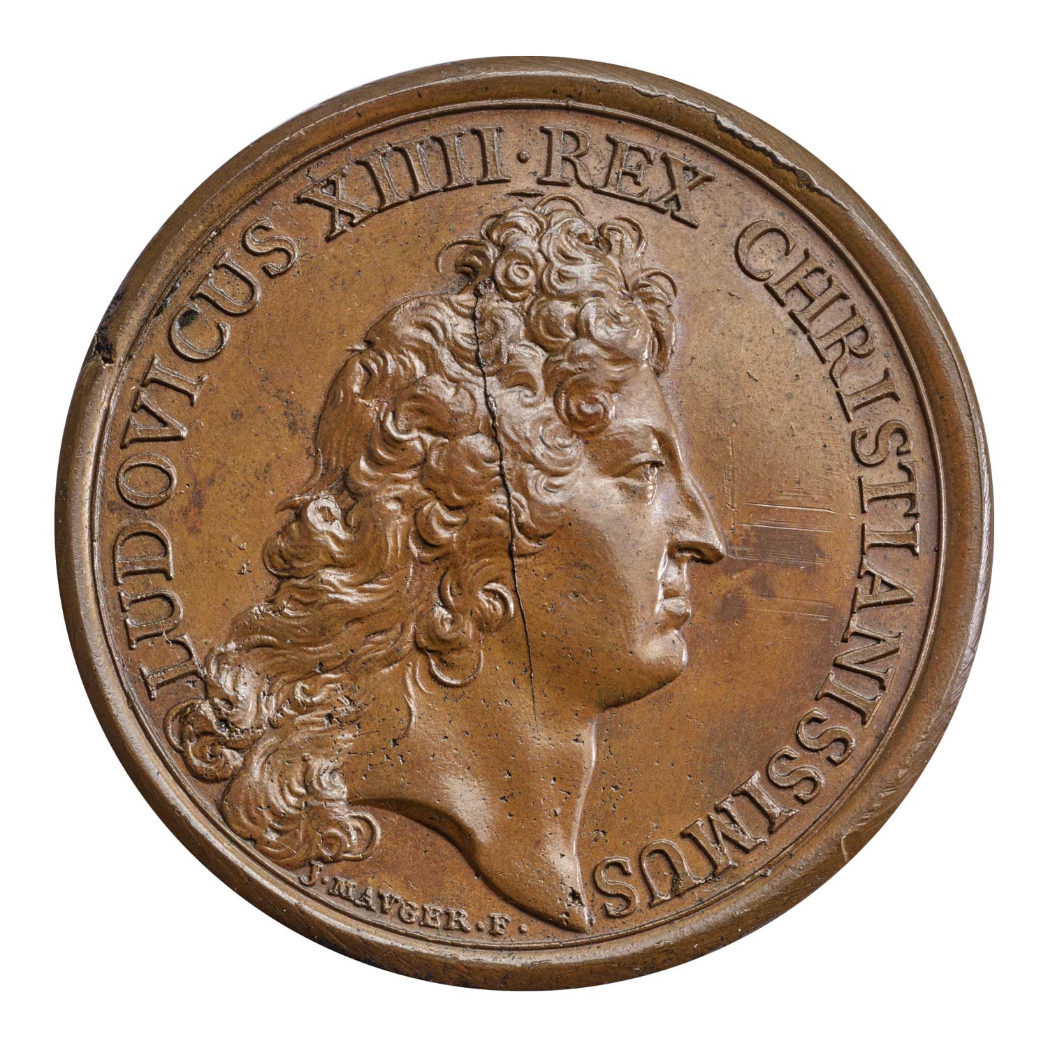 1667 France, Louis XIV, Royal Academy of Painting and Sculpture, Bronze Medal