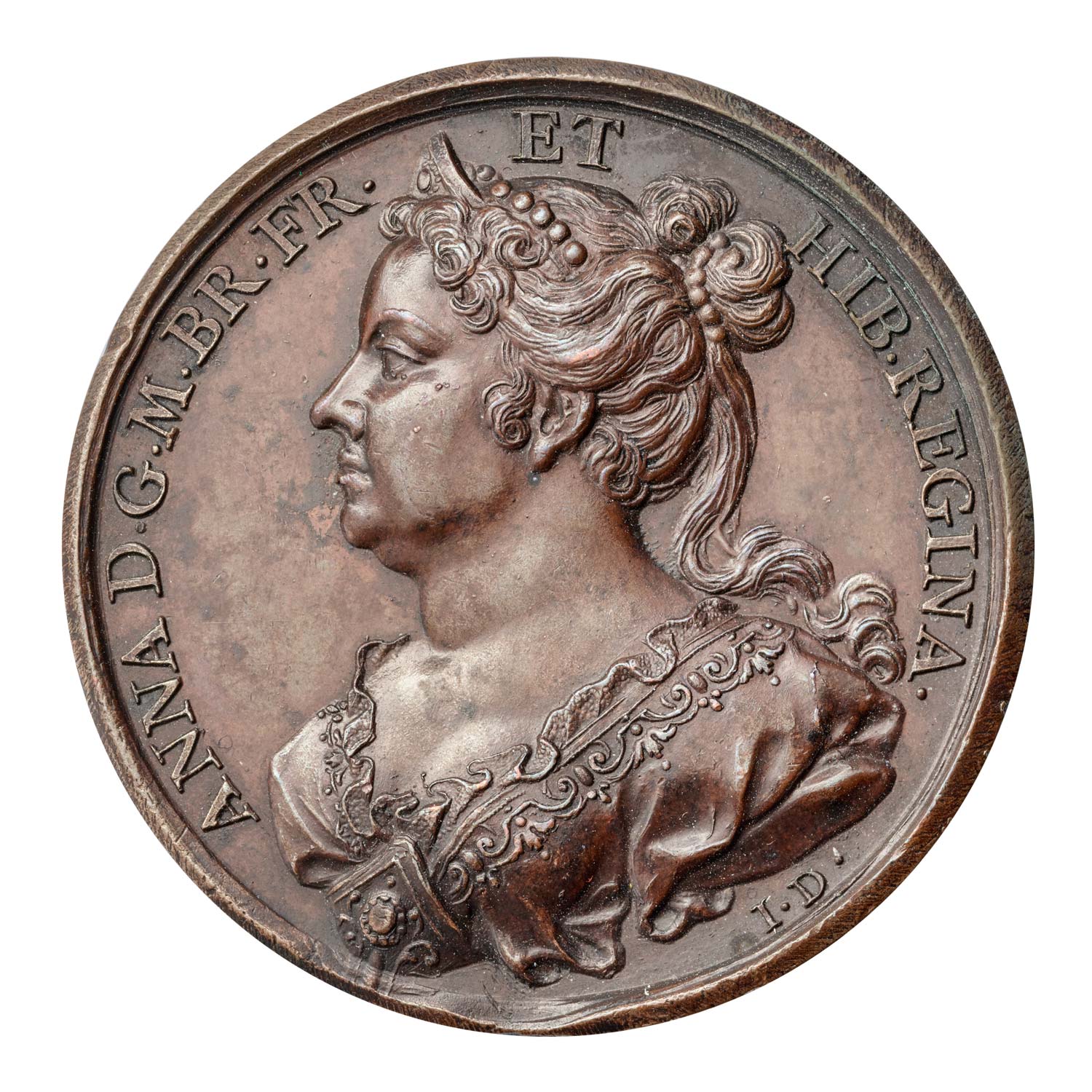 1714 Queen Anne 'Dassier' Bronze Medal