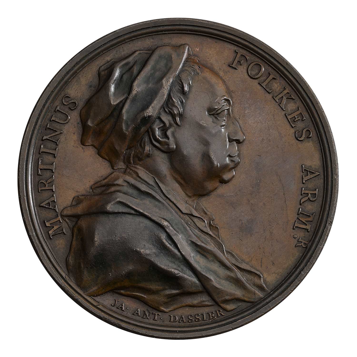 1740 Martin Folkes 'Royal Society of London' Bronze Medal