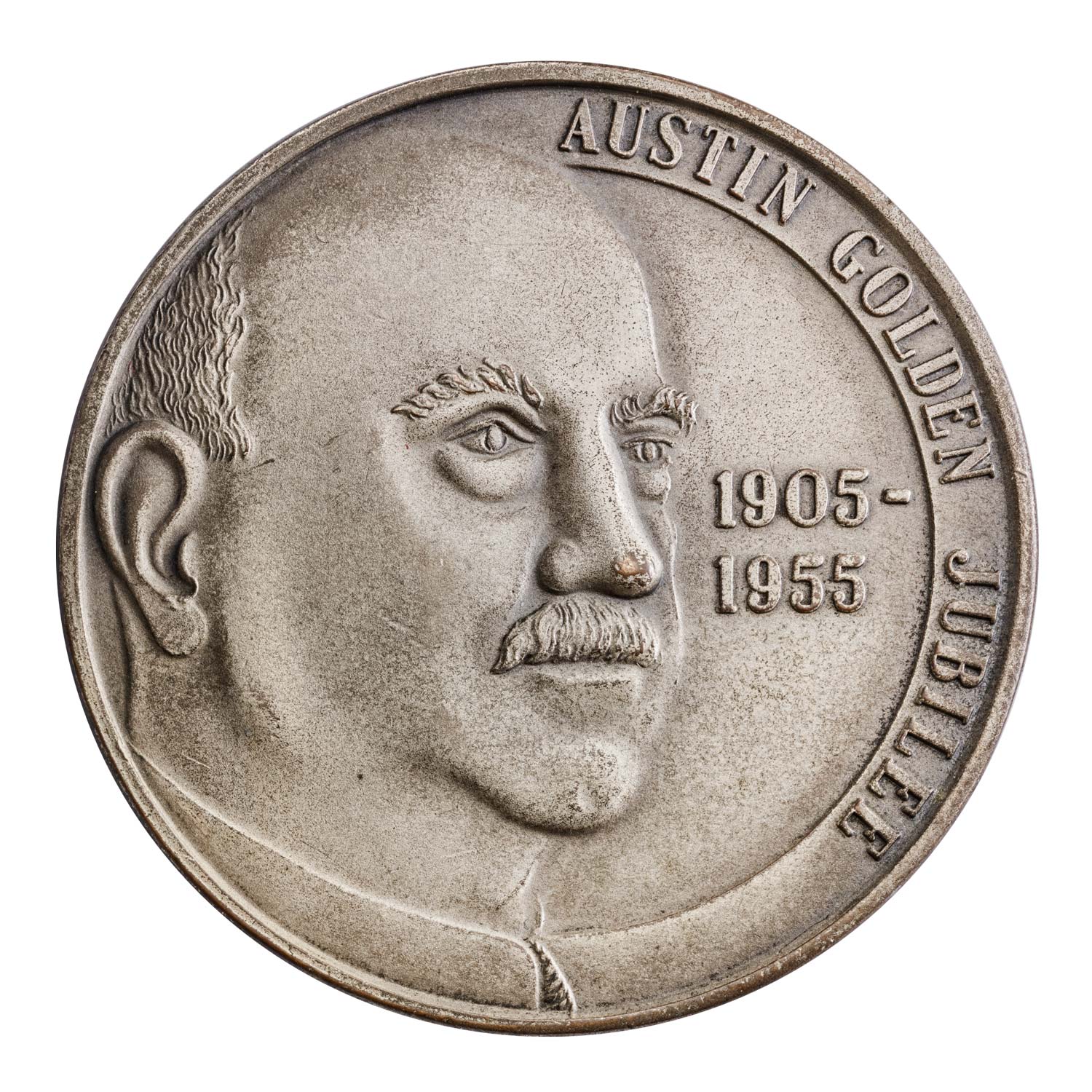 The Austin Car 50th Anniversary Silvered-Bronze Medal