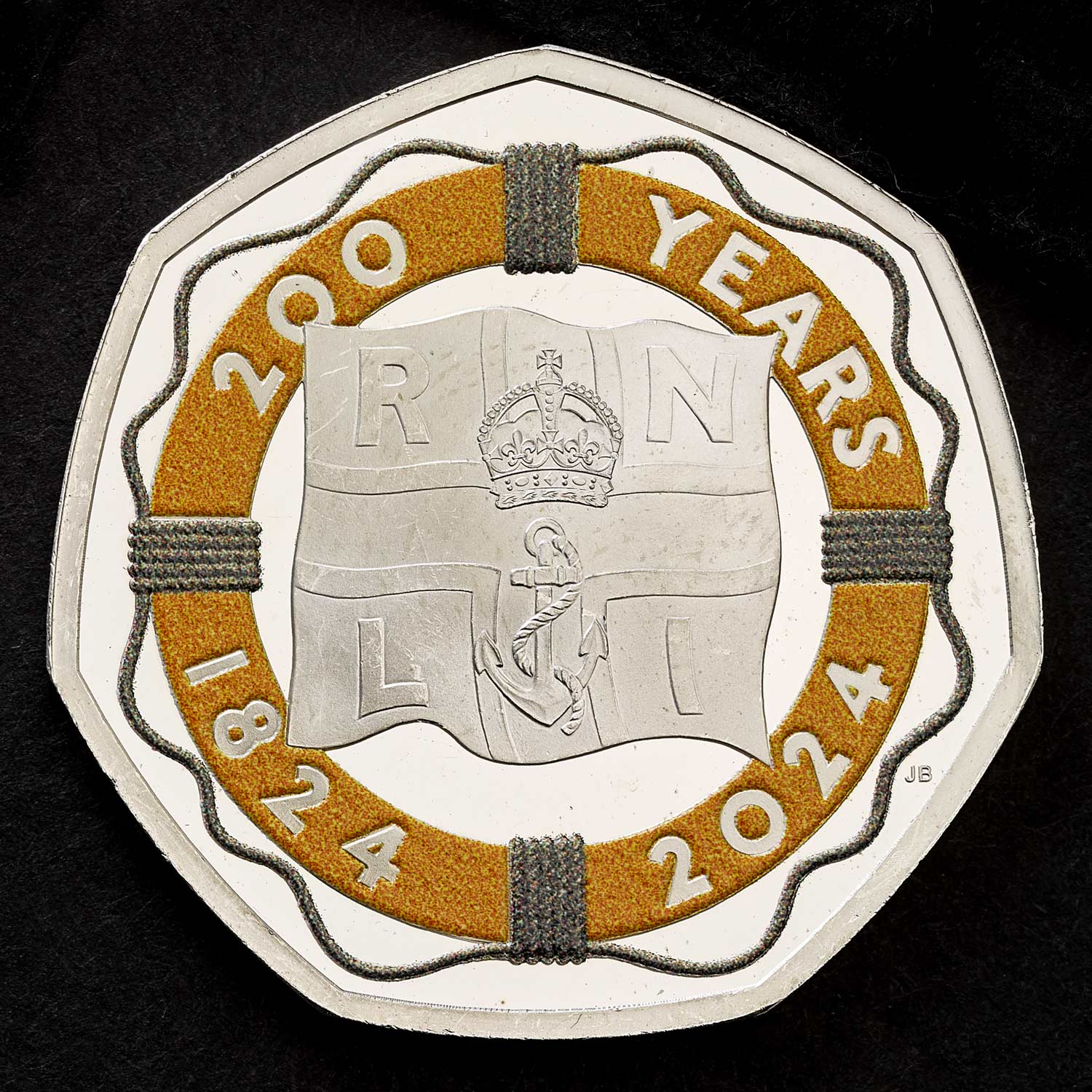 200 Years of the RNLI 2024 UK 50p Silver Proof Colour Coin