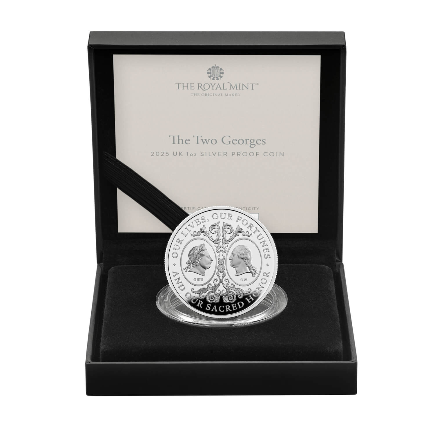 The Two Georges 2025 UK 1oz Silver Proof Coin 
