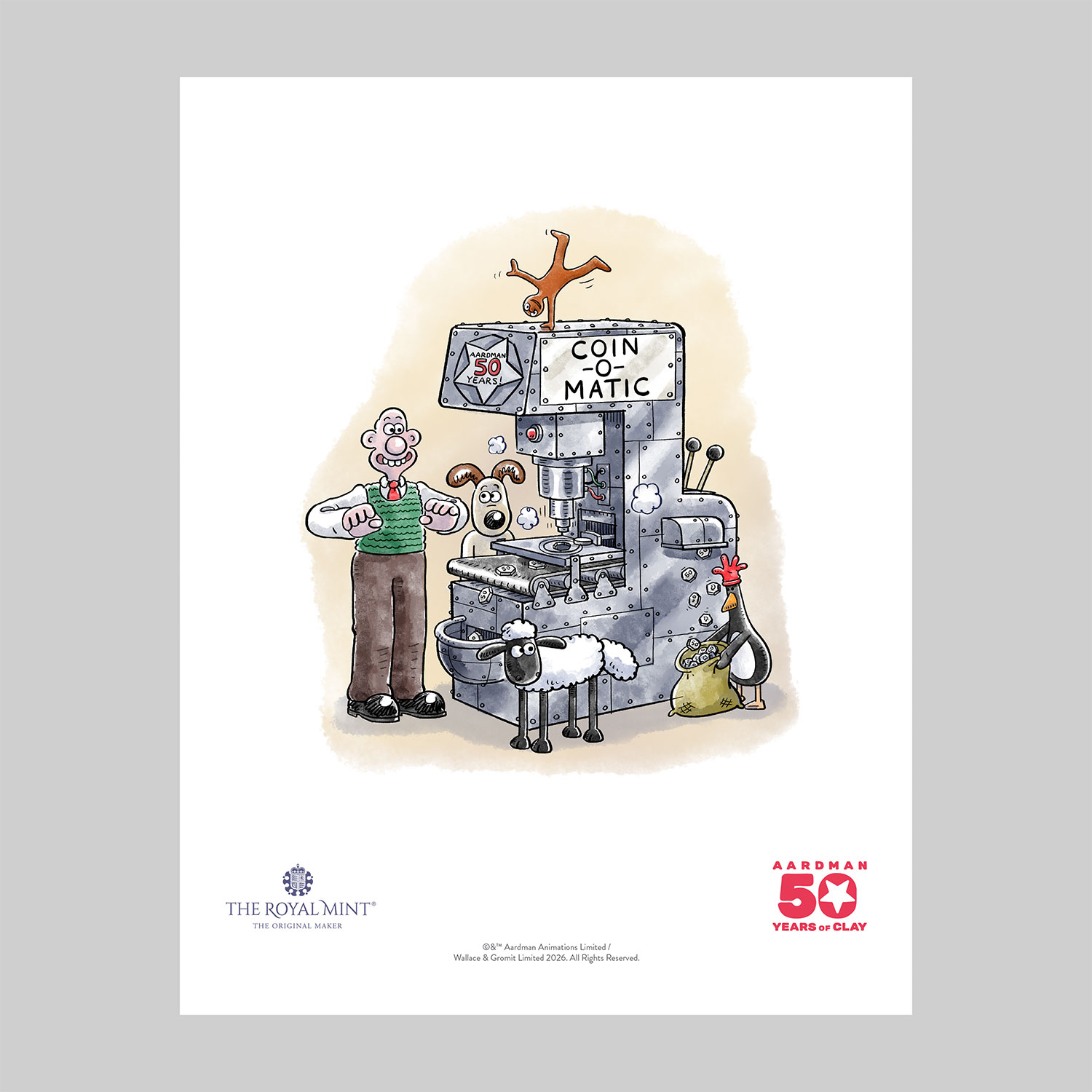 50 Years of Aardman 2026 Limited-Edition Print