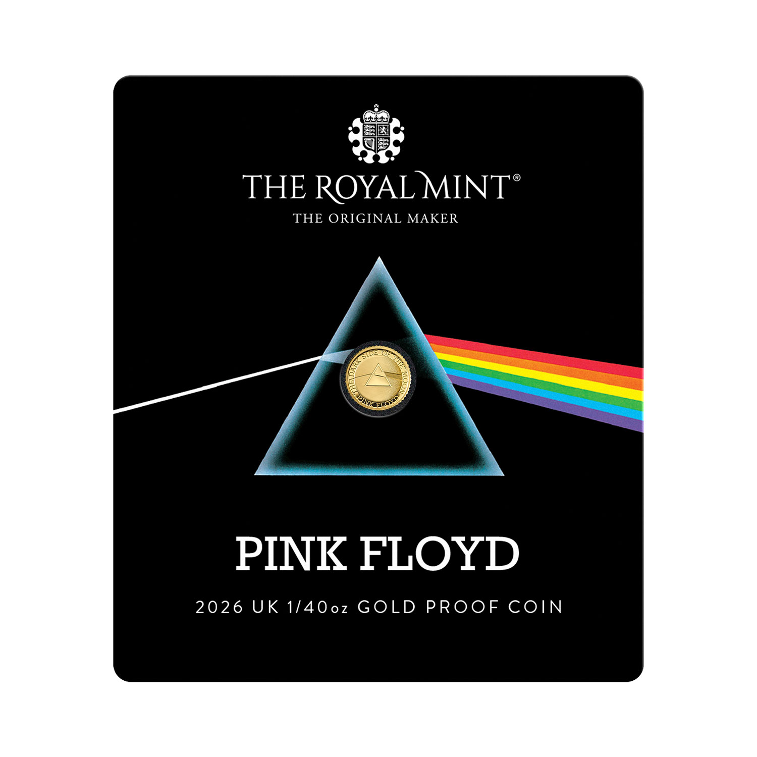 Pink Floyd 2026 UK 1/40oz Gold Proof Coin