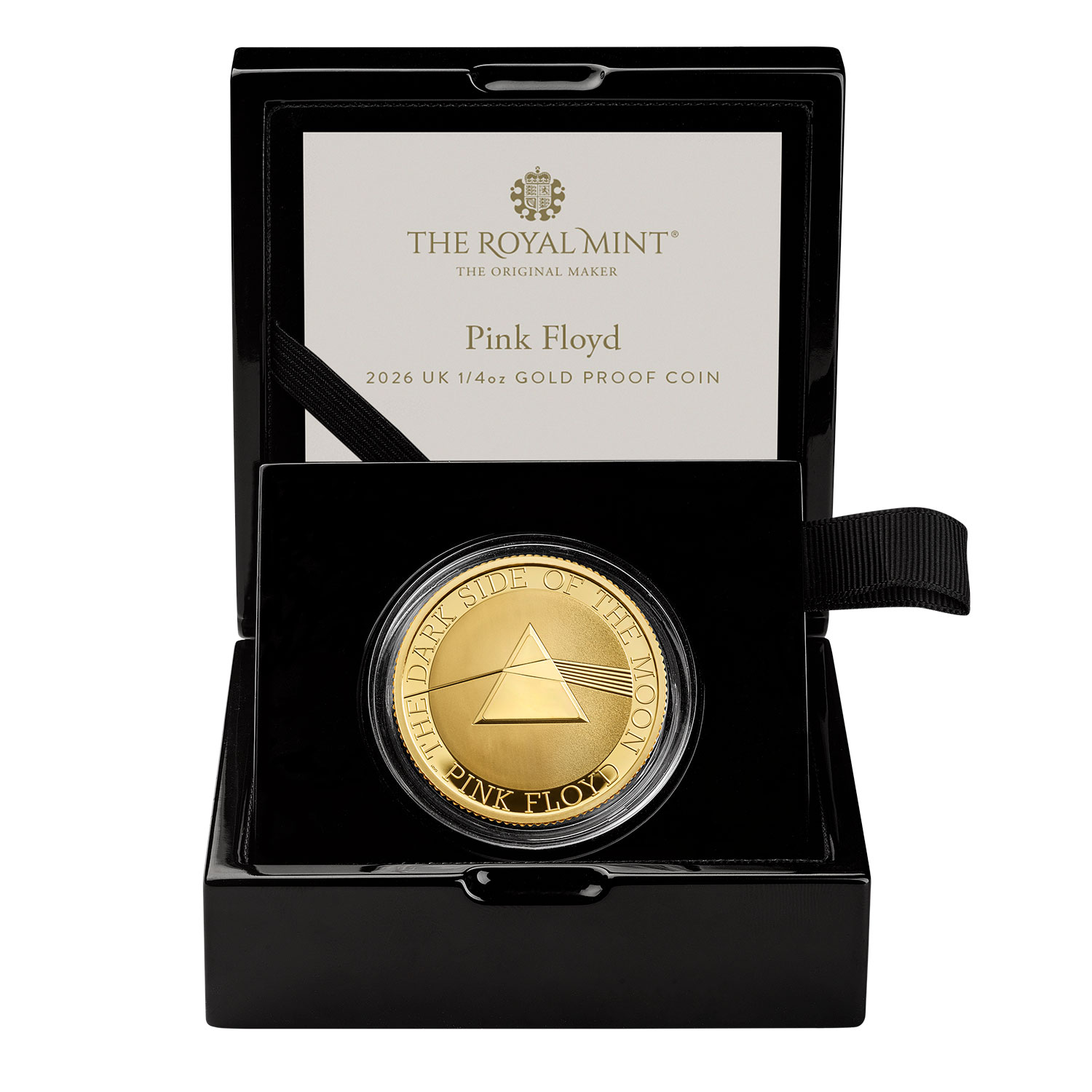 Pink Floyd 2026 UK 1/4oz Gold Proof Coin
