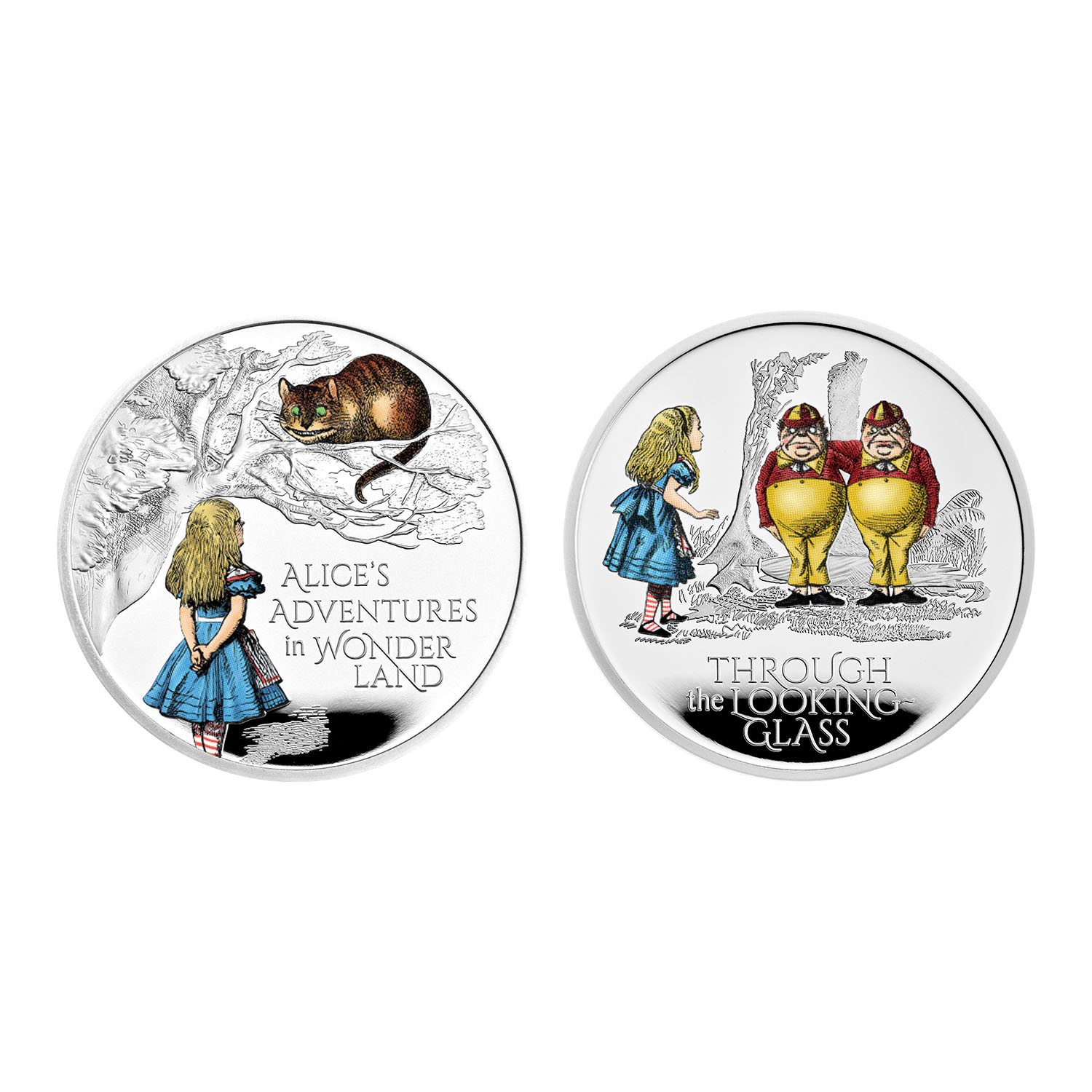 Alice’s Adventures 2021 UK One Ounce Silver Proof Coloured Two-Coin Series