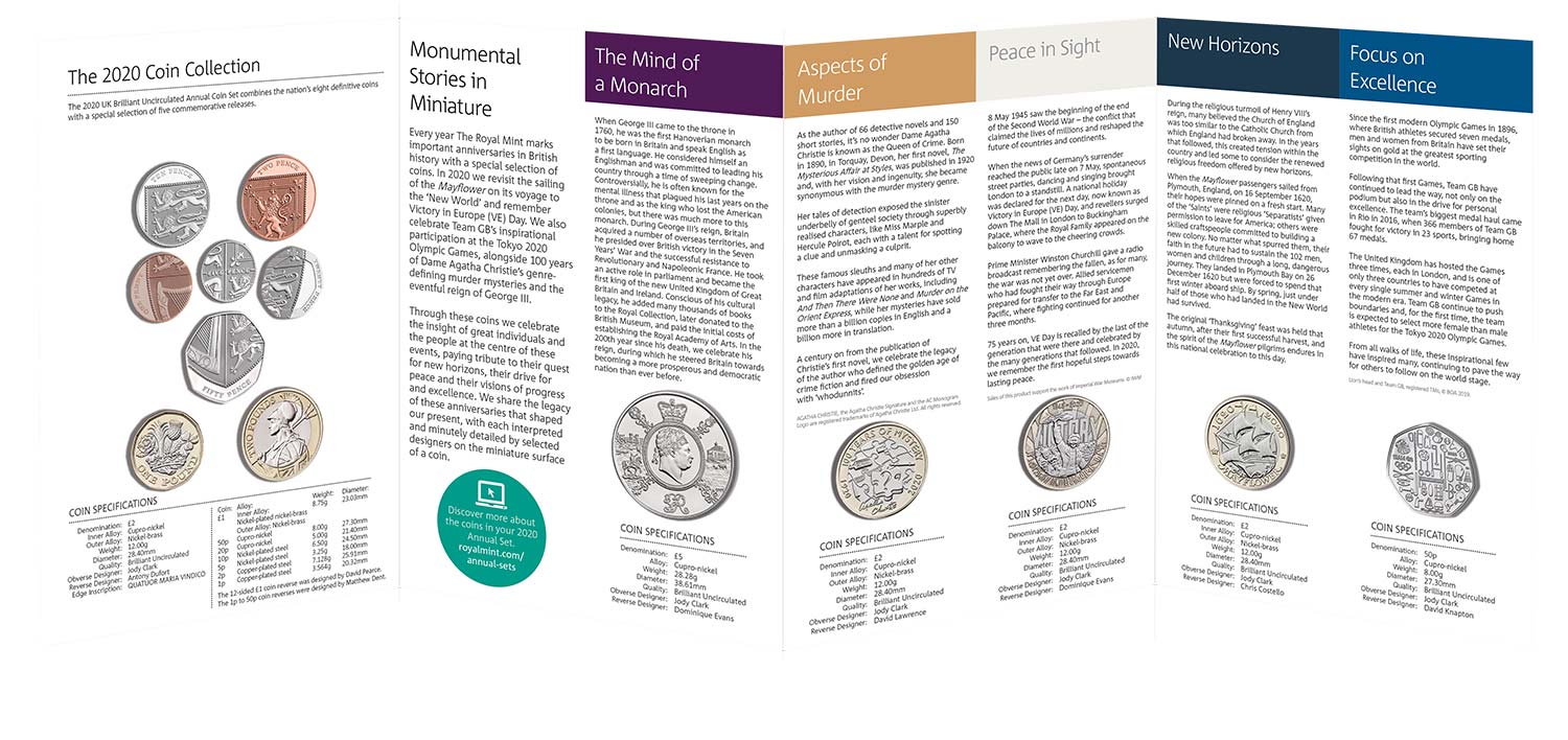 The 2020 United Kingdom Brilliant Uncirculated Annual Coin Set