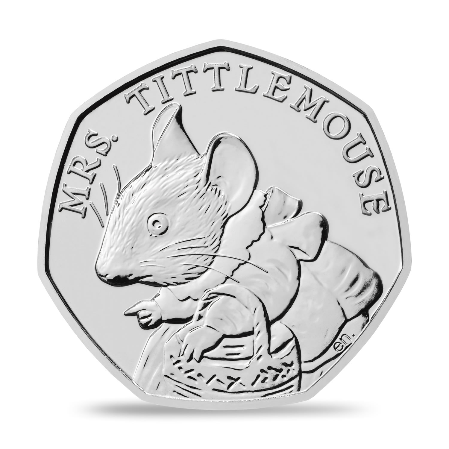 Mrs. Tittlemouse™ 2018 UK 50p Brilliant Uncirculated Coin 