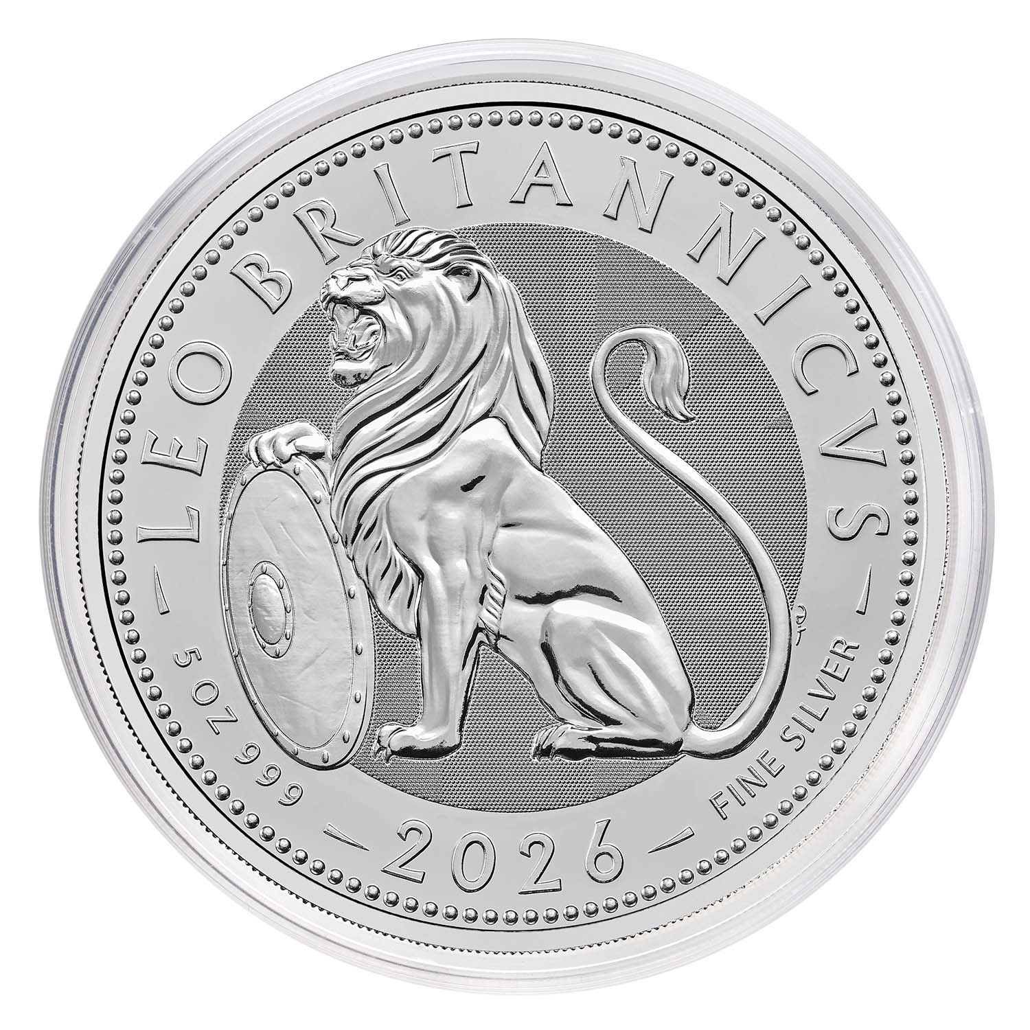The British Lion 2026 5oz Silver Bullion Coin