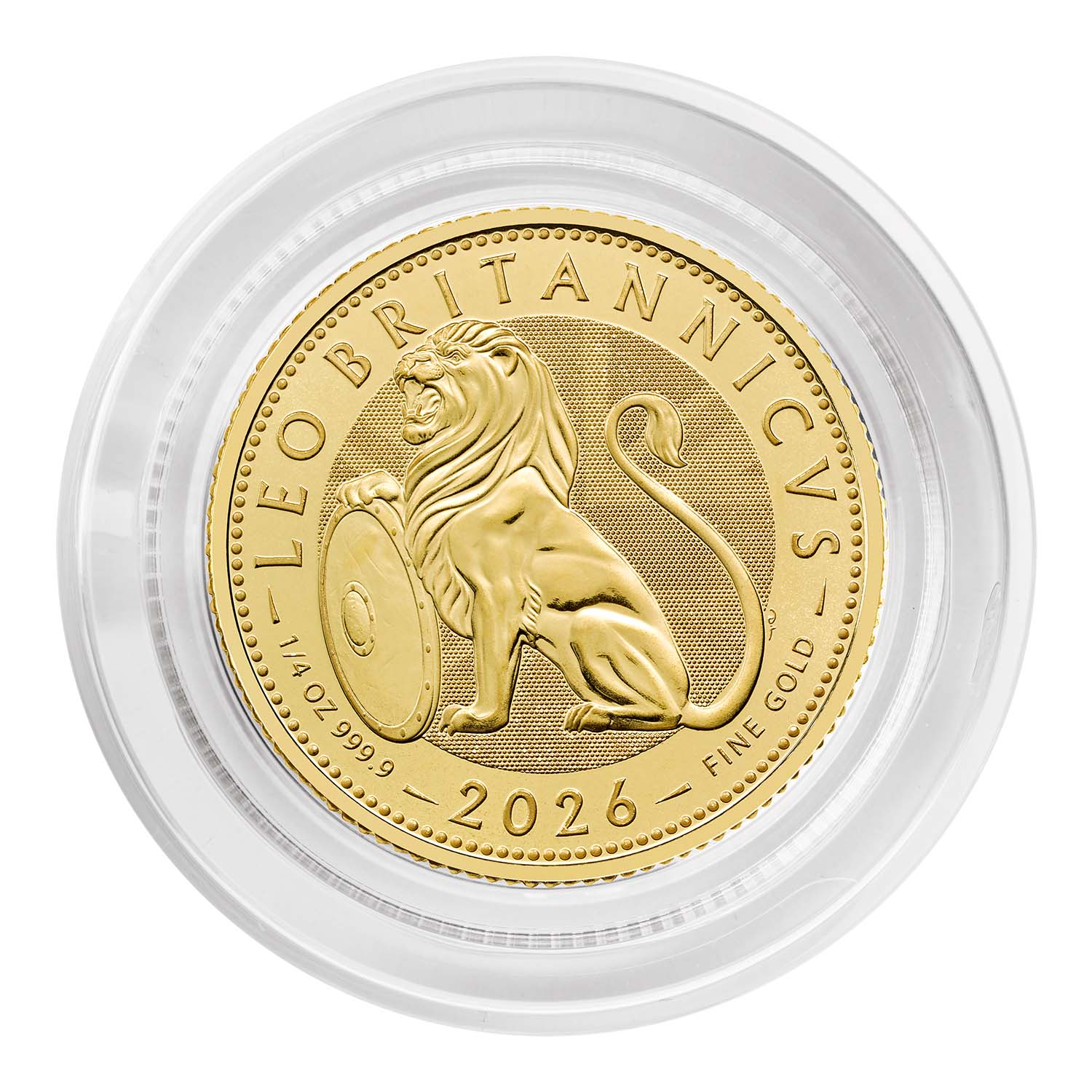 The British Lion 2026 1/4oz Gold Bullion Coin