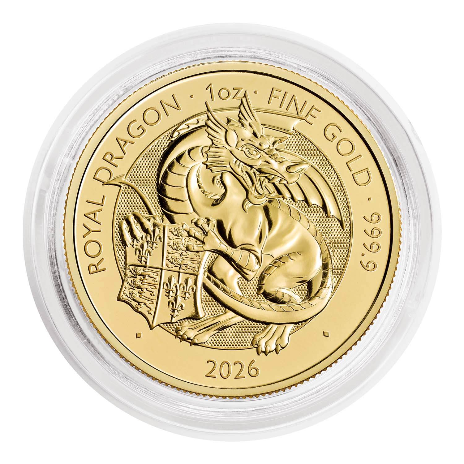 The Royal Tudor Beasts 2026 Royal Dragon 1oz Gold Bullion Coin