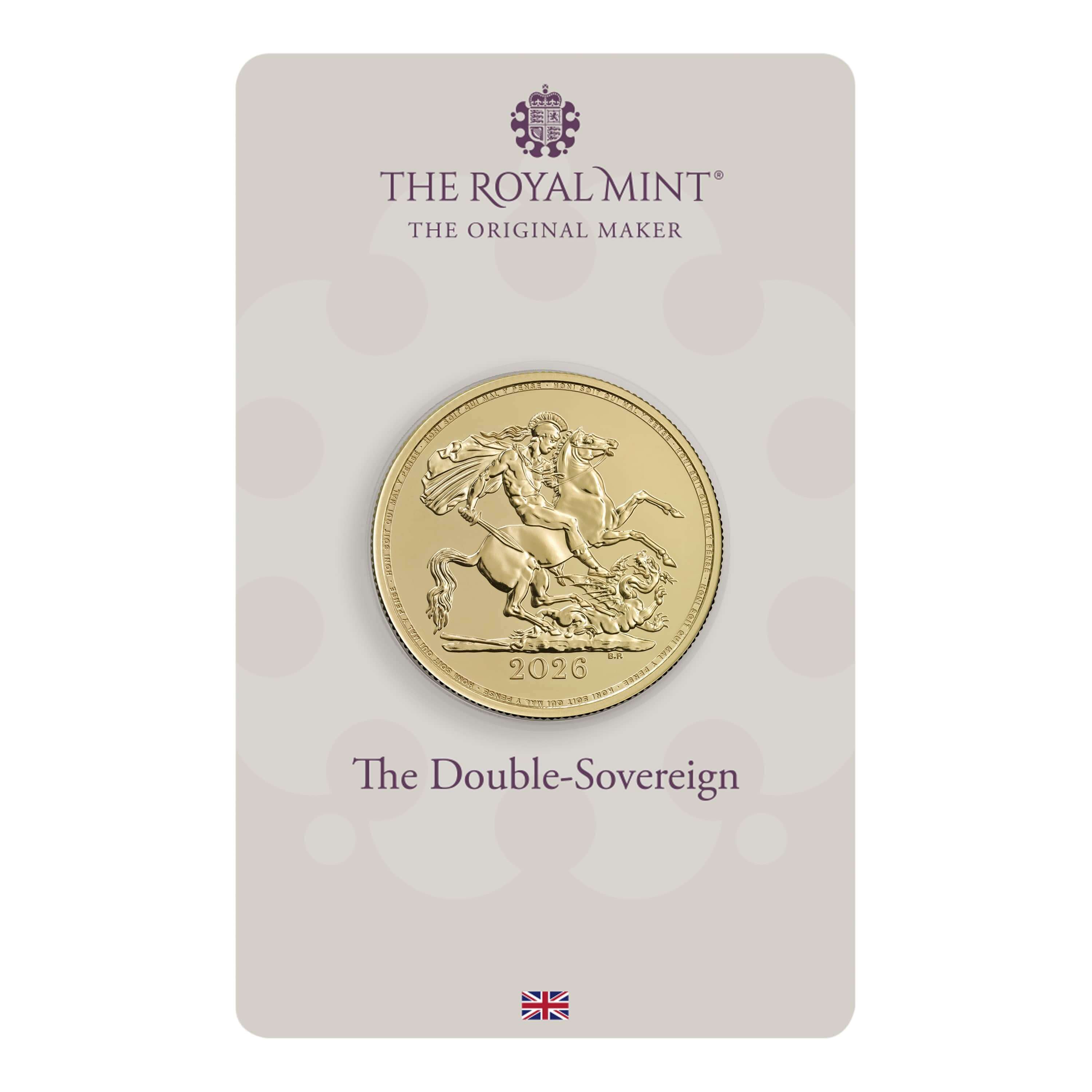 The Double-Sovereign 2026 Gold Bullion Coin in Blister