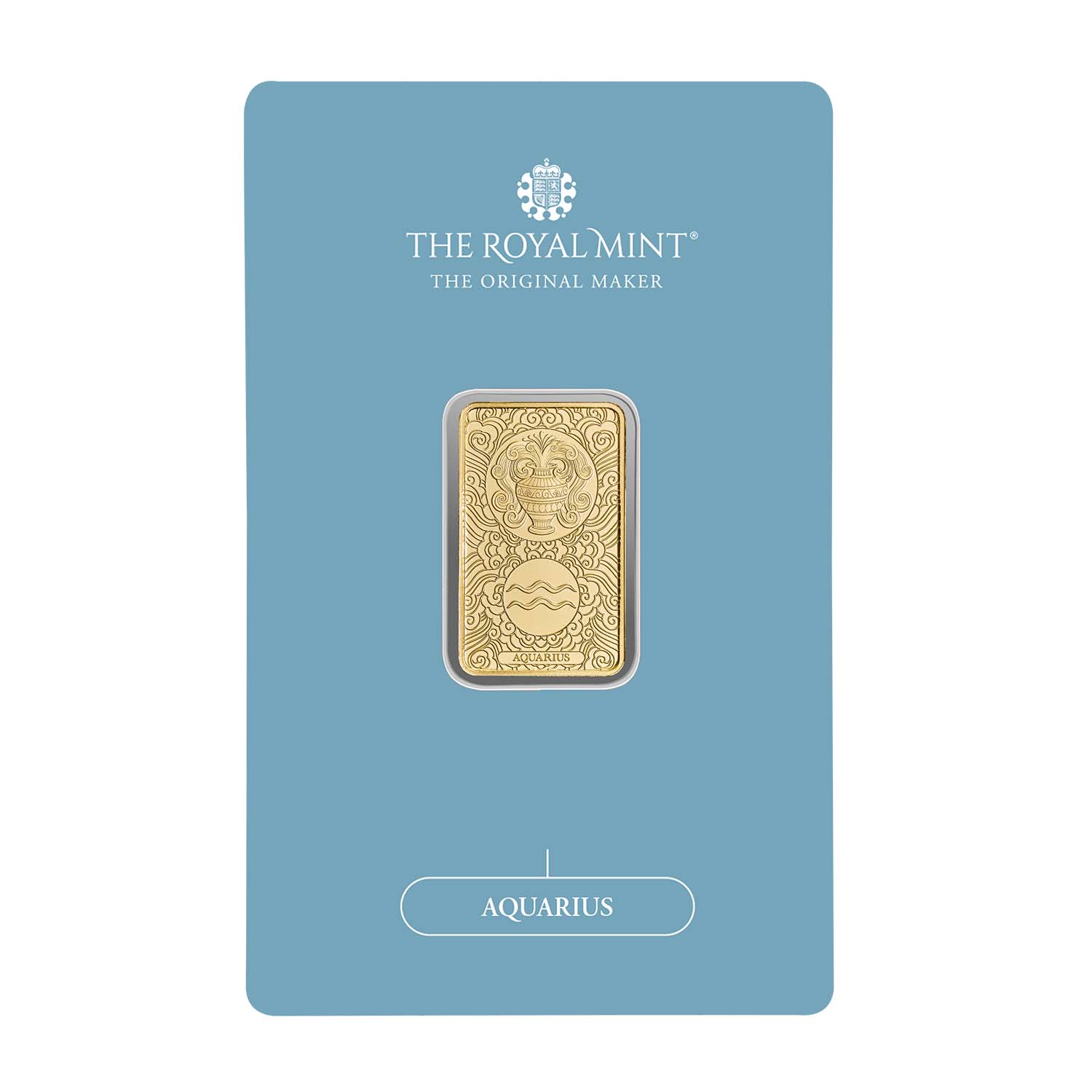 Zodiac Aquarius 5g Gold Bullion Minted Bar