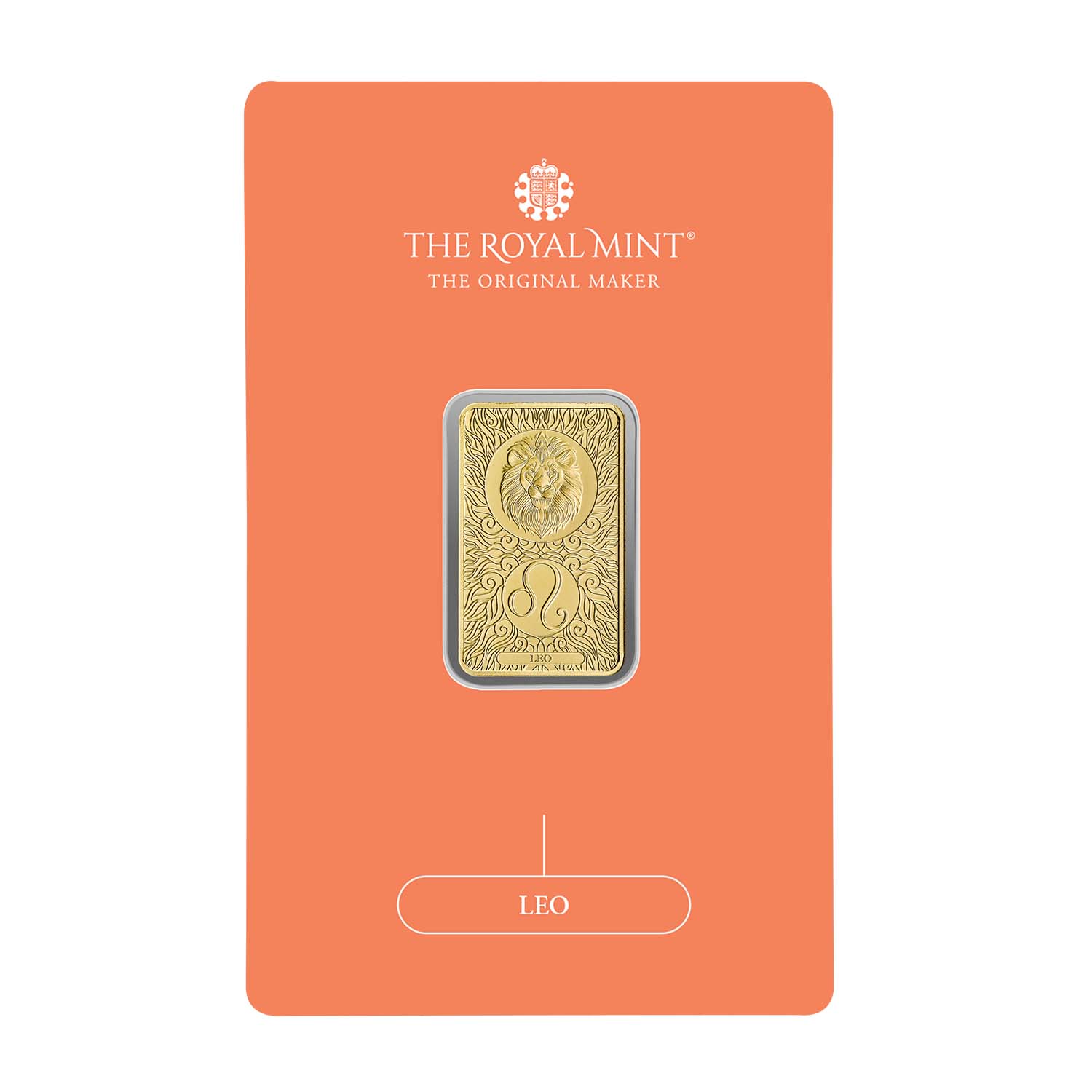 Zodiac Leo 5g Gold Bullion Minted Bar