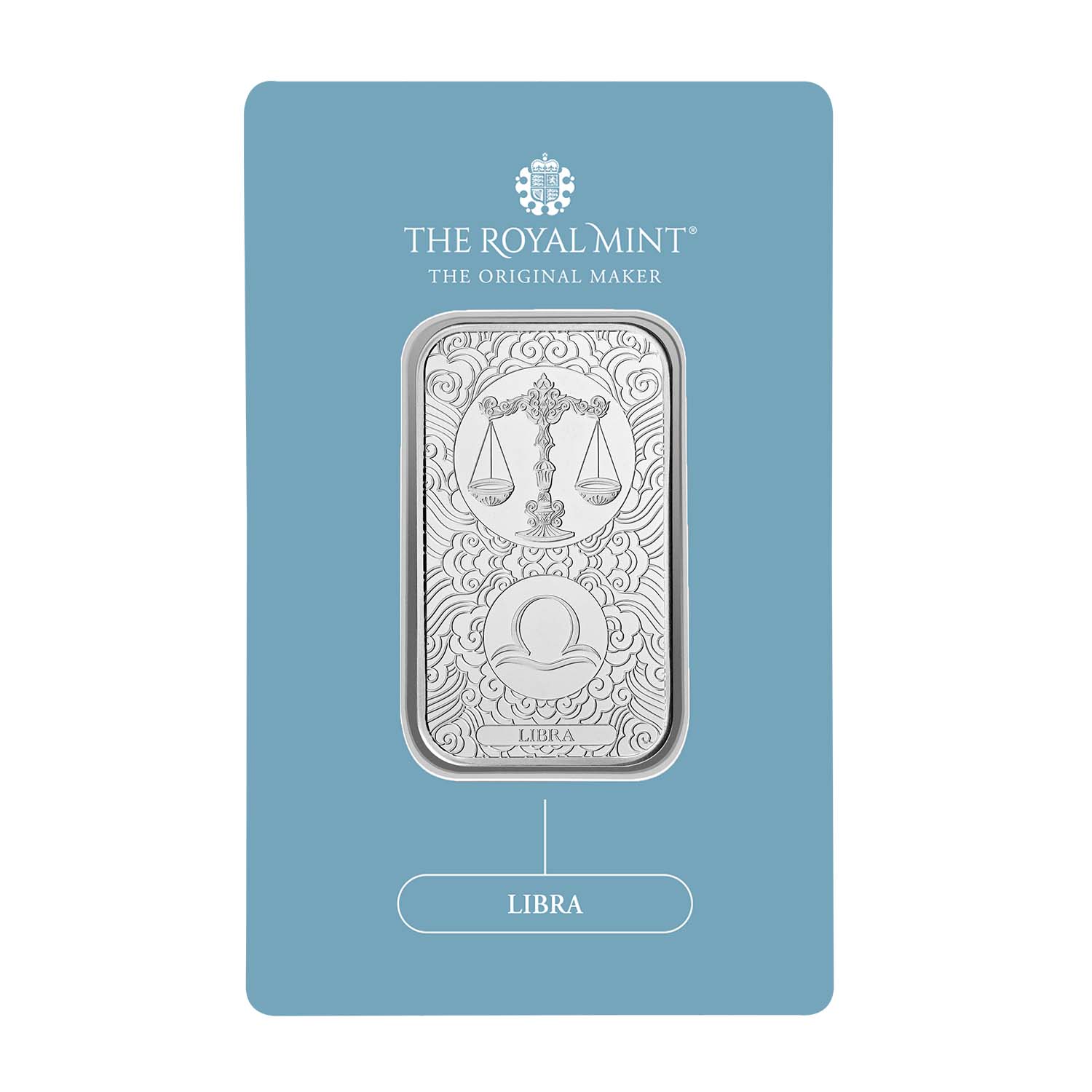 Zodiac Libra 1oz Silver Bullion Minted Bar