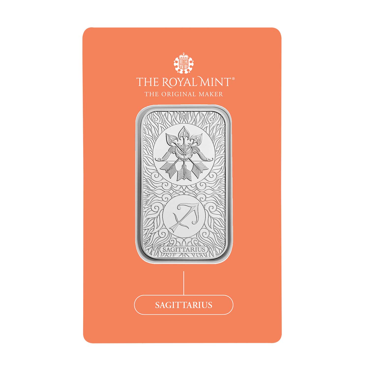 Zodiac Sagittarius 1oz Silver Bullion Minted Bar