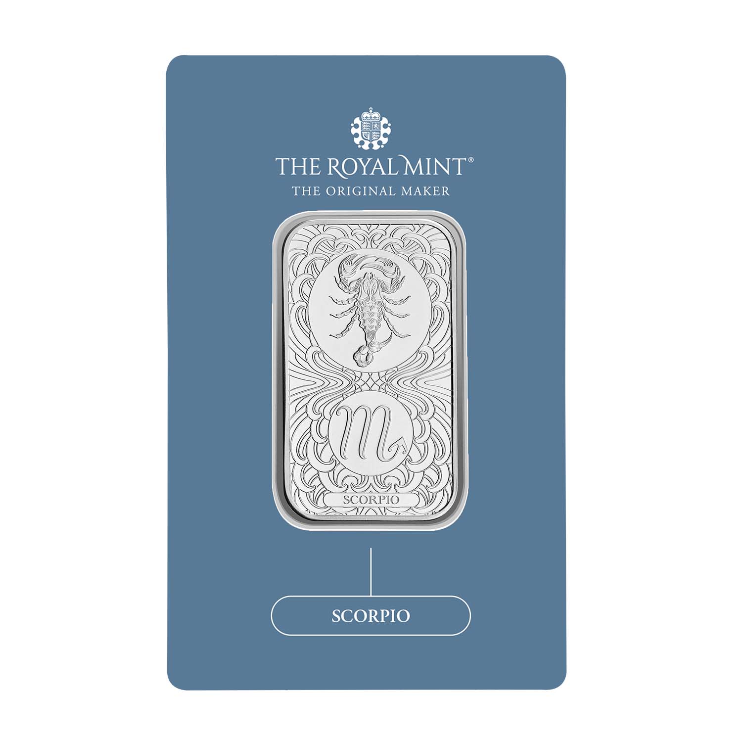 Zodiac Scorpio 1oz Silver Bullion Minted Bar